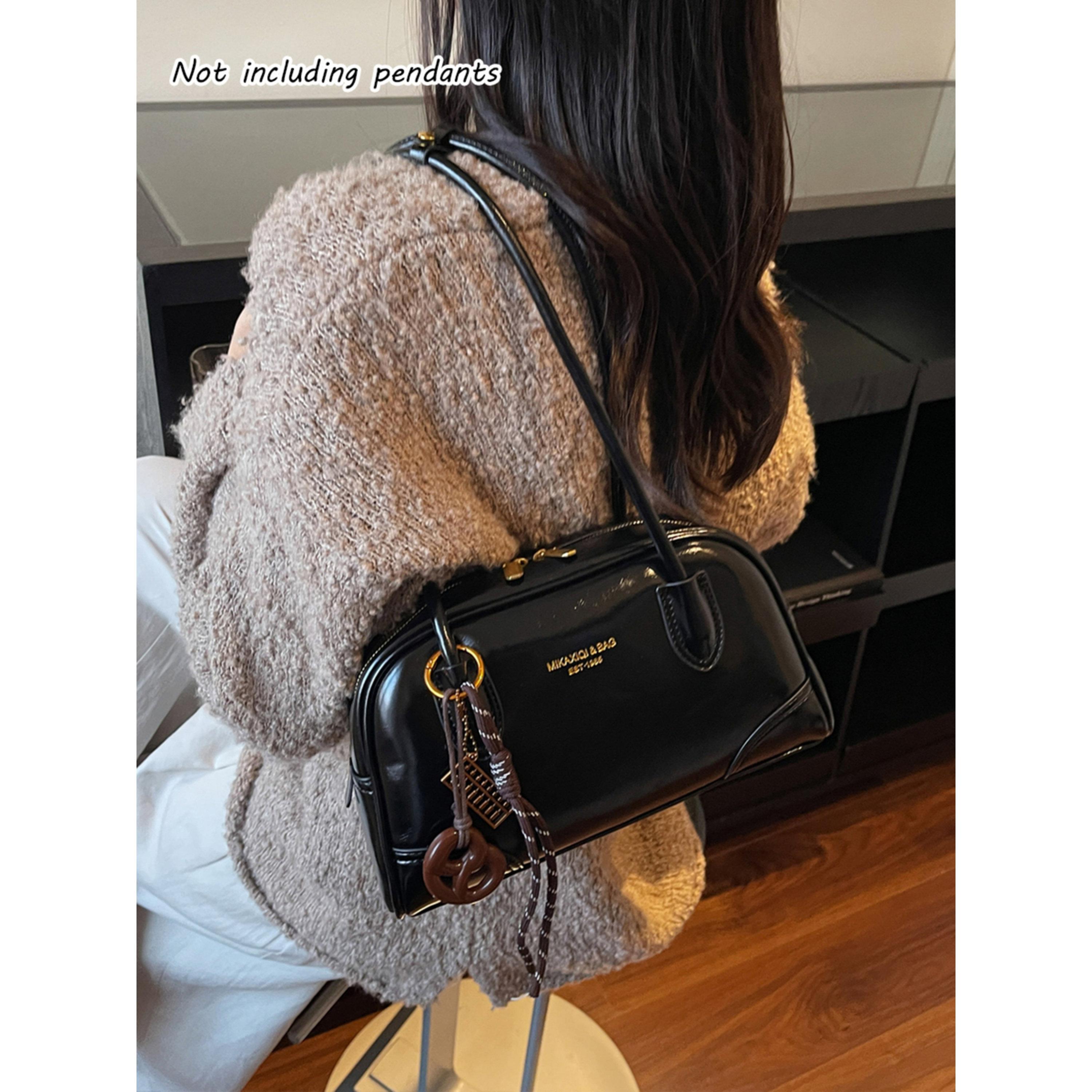 Take Two Black Shoulder Bag with Double Handle-women-bagsandwallets-handbags-image-2