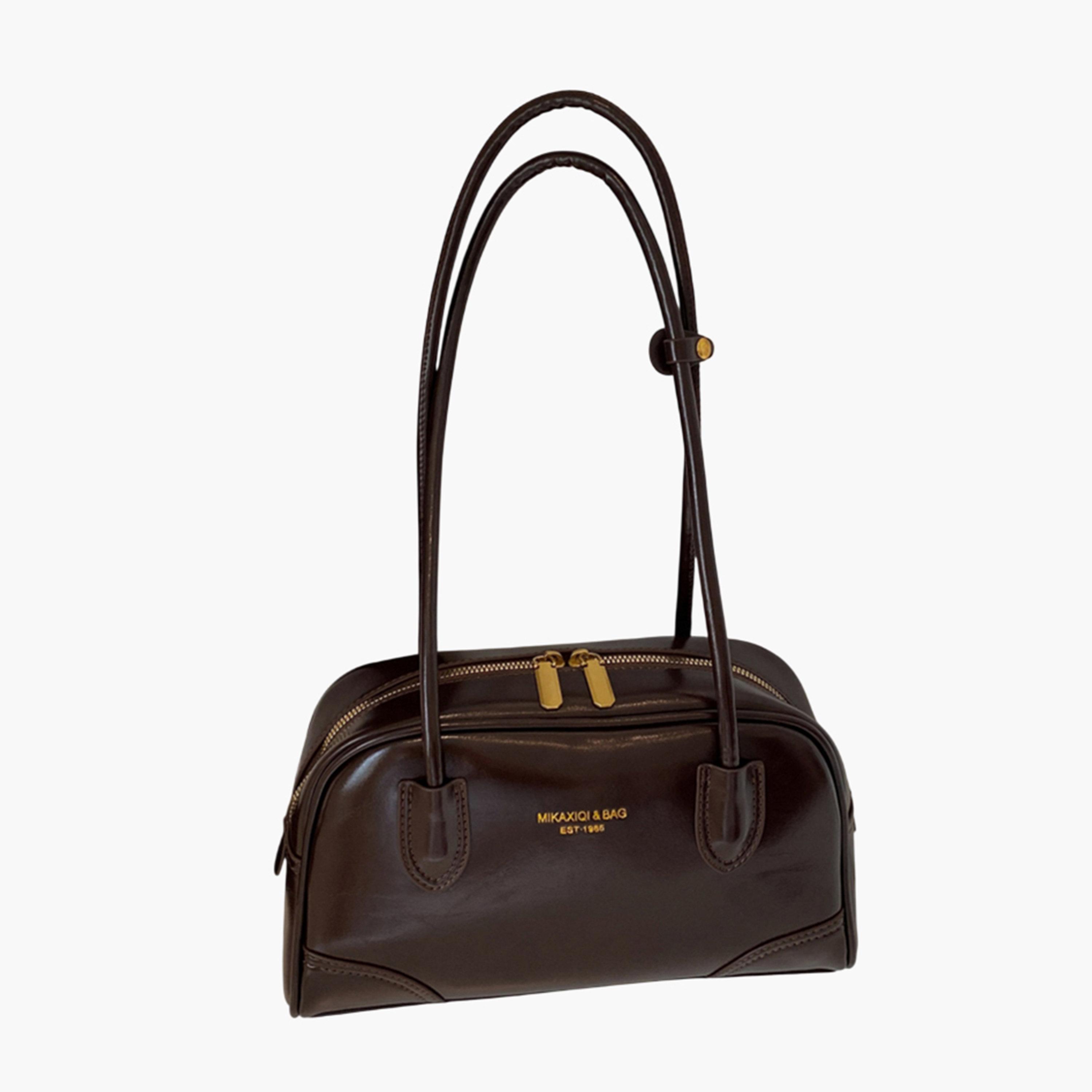 Take Two Brown Shoulder Bag with Double Handle-women-bagsandwallets-handbags-image-1