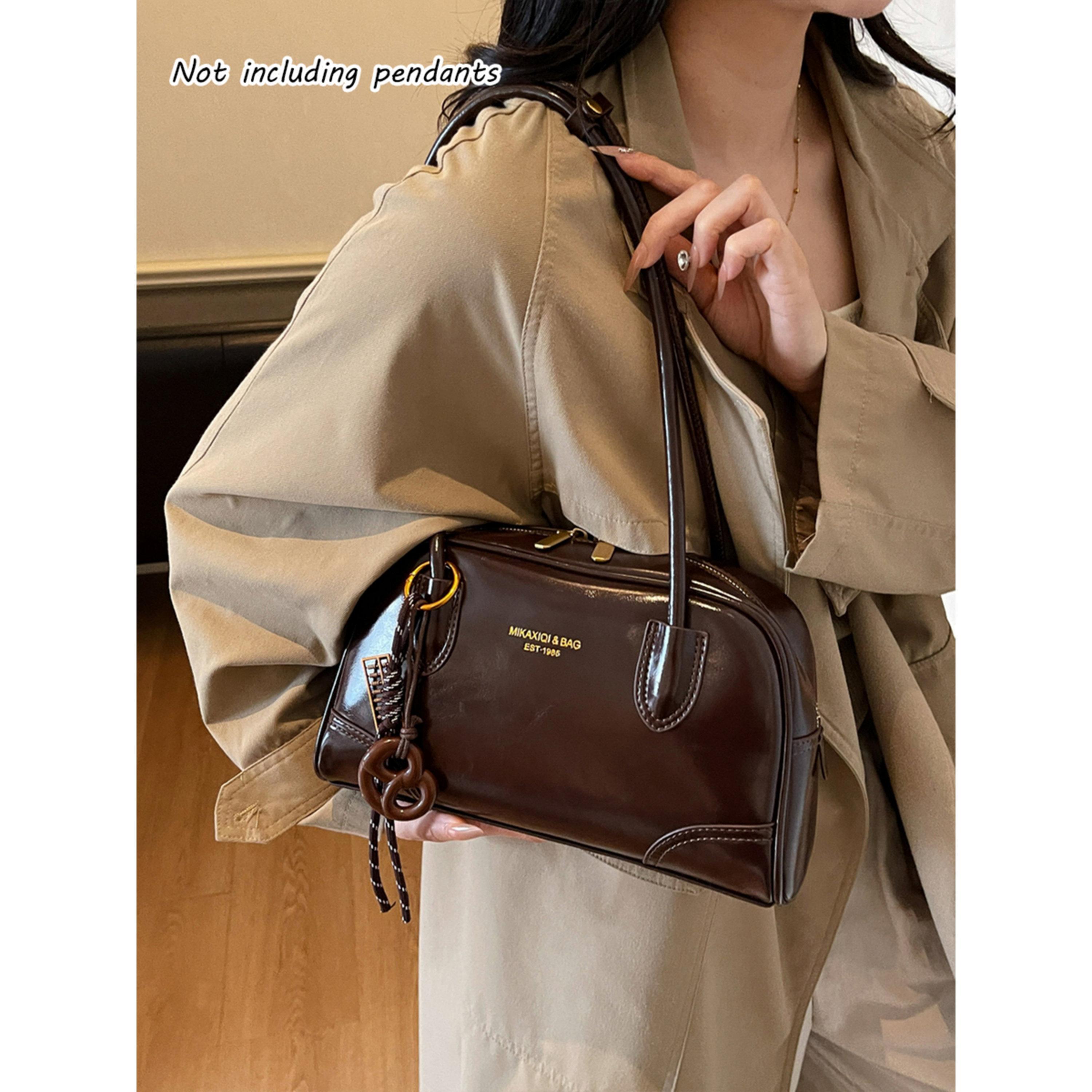 Take Two Brown Shoulder Bag with Double Handle-women-bagsandwallets-handbags-image-3
