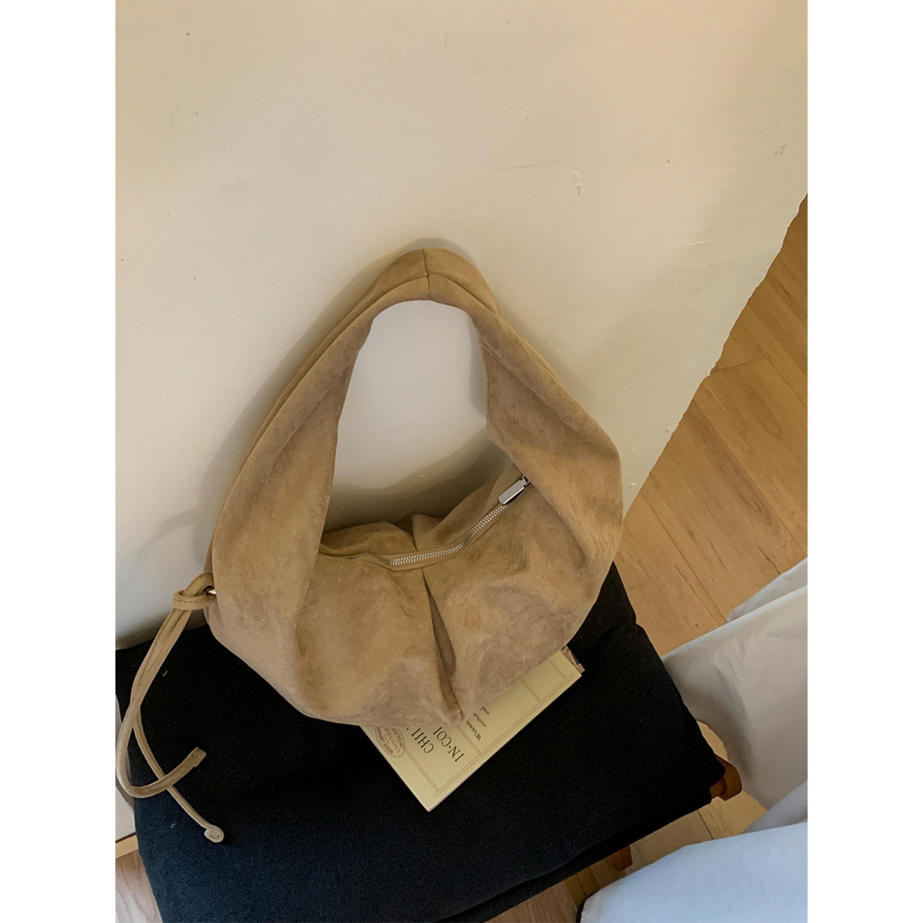 Take Two Beige Suede Hobo Bag-women-bagsandwallets-handbags-image-6