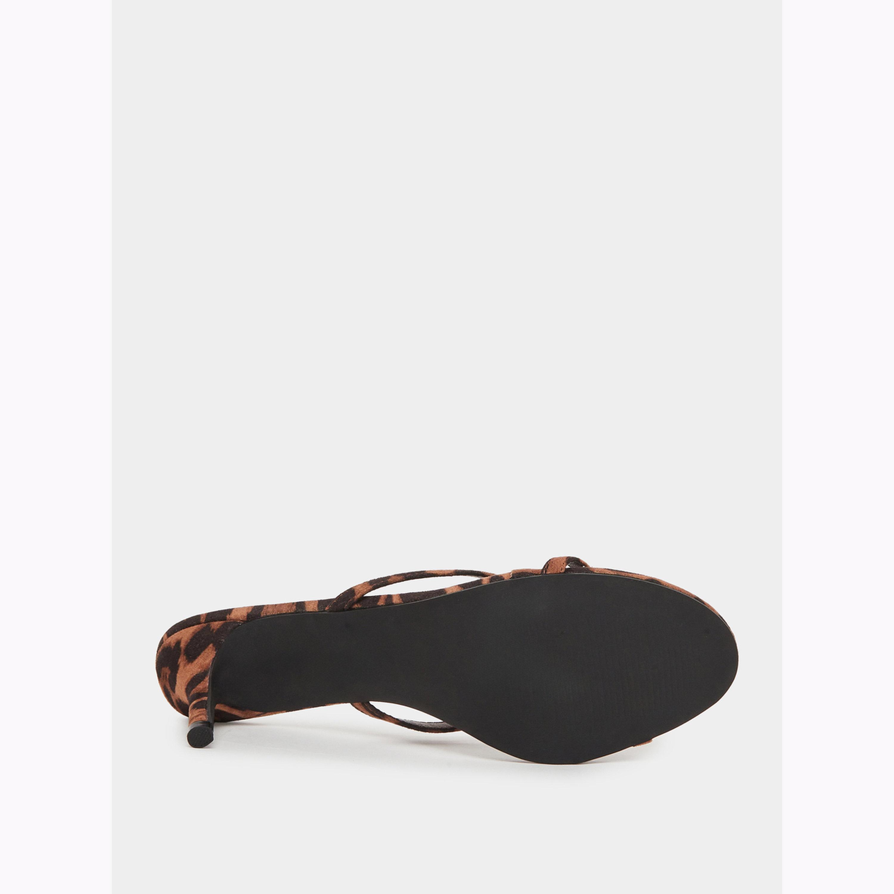 Styli Leopard Print Stiletto Heel Sandals-women-shoes-sandals-heeled-image-6