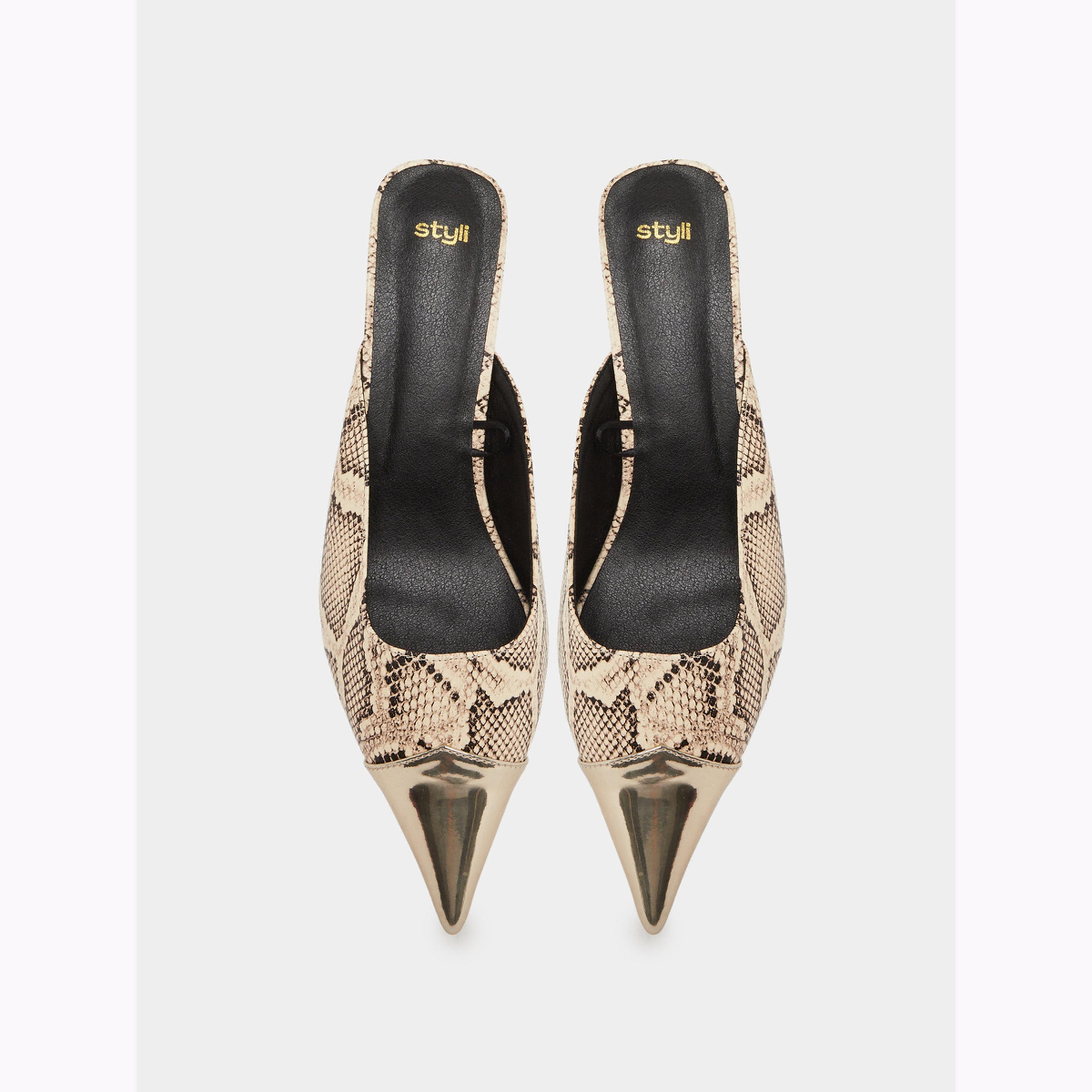 حذاء ميولز مطبع بنمط حيوان سهل الارتداء-women-shoes-heels-image-3