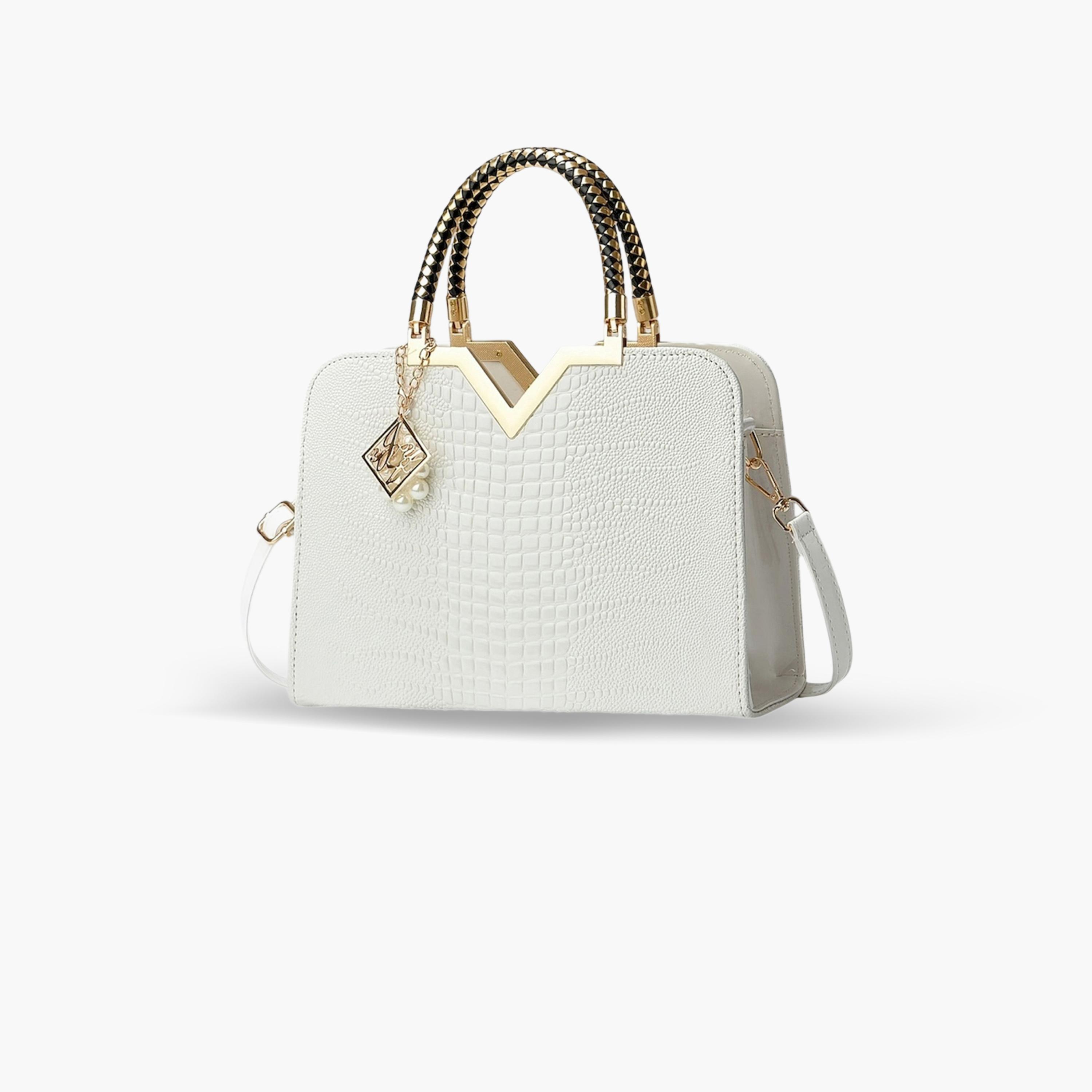Take Two Croc Skin Dual Handle Handbag with Drop Charm-women-bagsandwallets-handbags-image-1