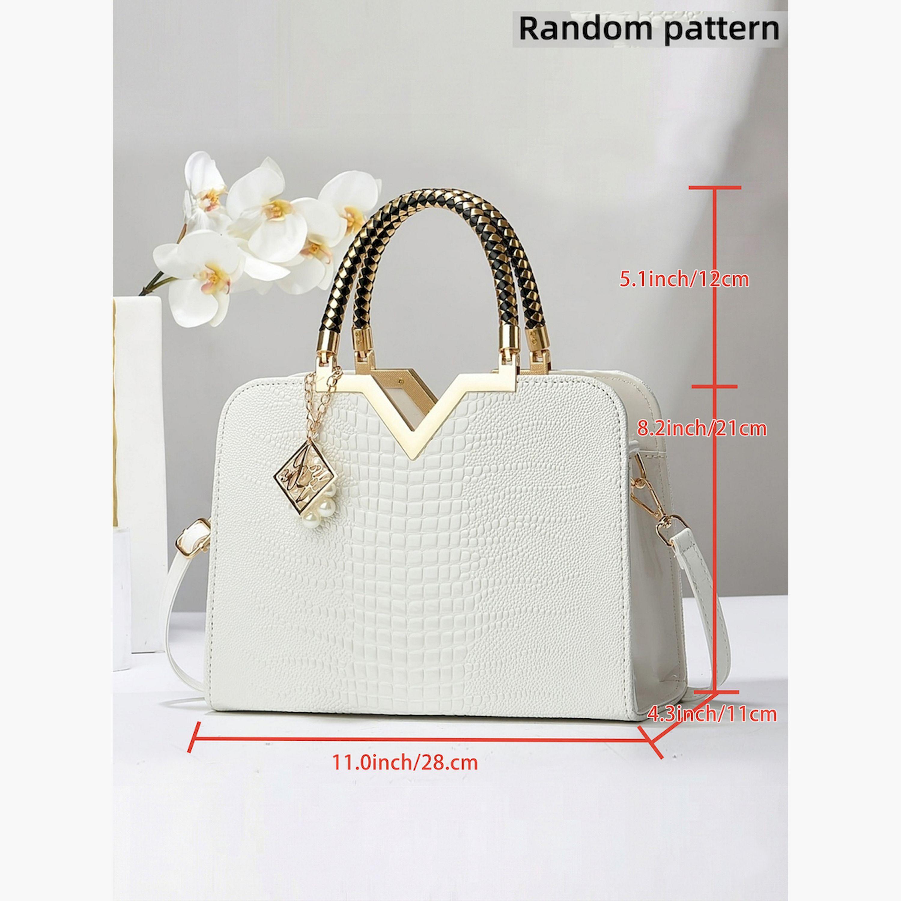 Take Two Croc Skin Dual Handle Handbag with Drop Charm-women-bagsandwallets-handbags-image-2
