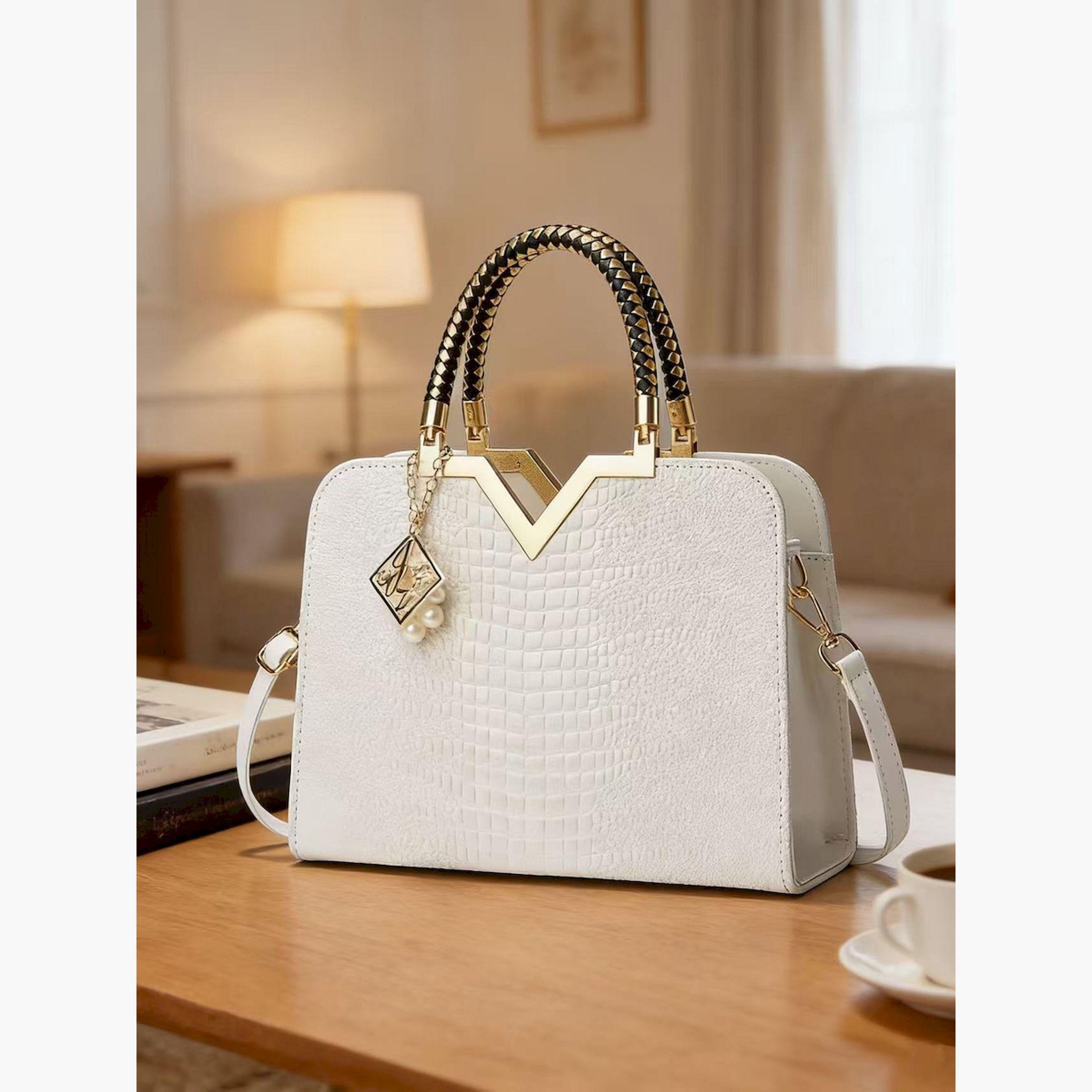Take Two Croc Skin Dual Handle Handbag with Drop Charm-women-bagsandwallets-handbags-image-4