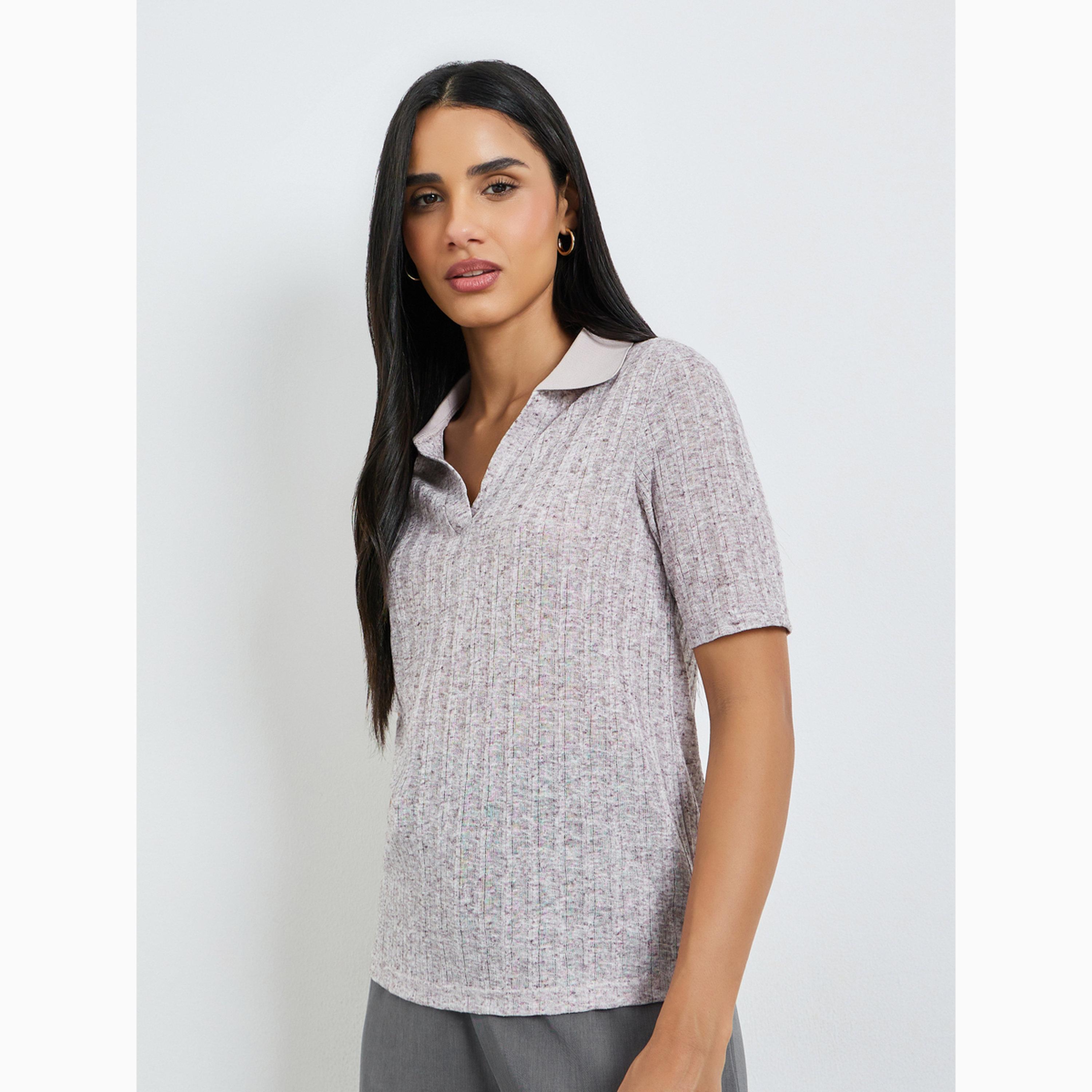 تيشيرت بولو بأكمام قصيرة-women-clothing-tshirts-image-1