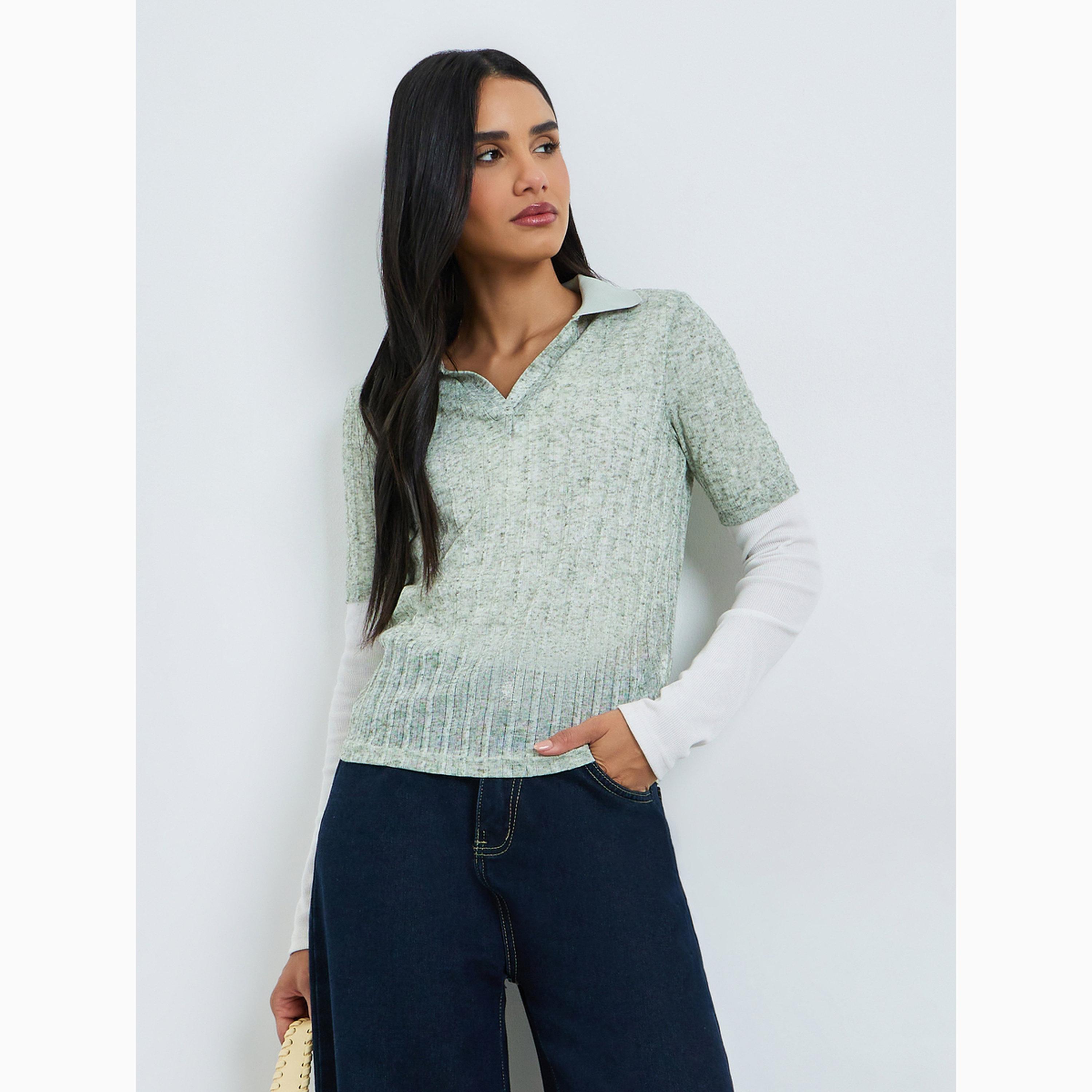 تيشيرت بولو بأكمام قصيرة-women-clothing-tshirts-image-3