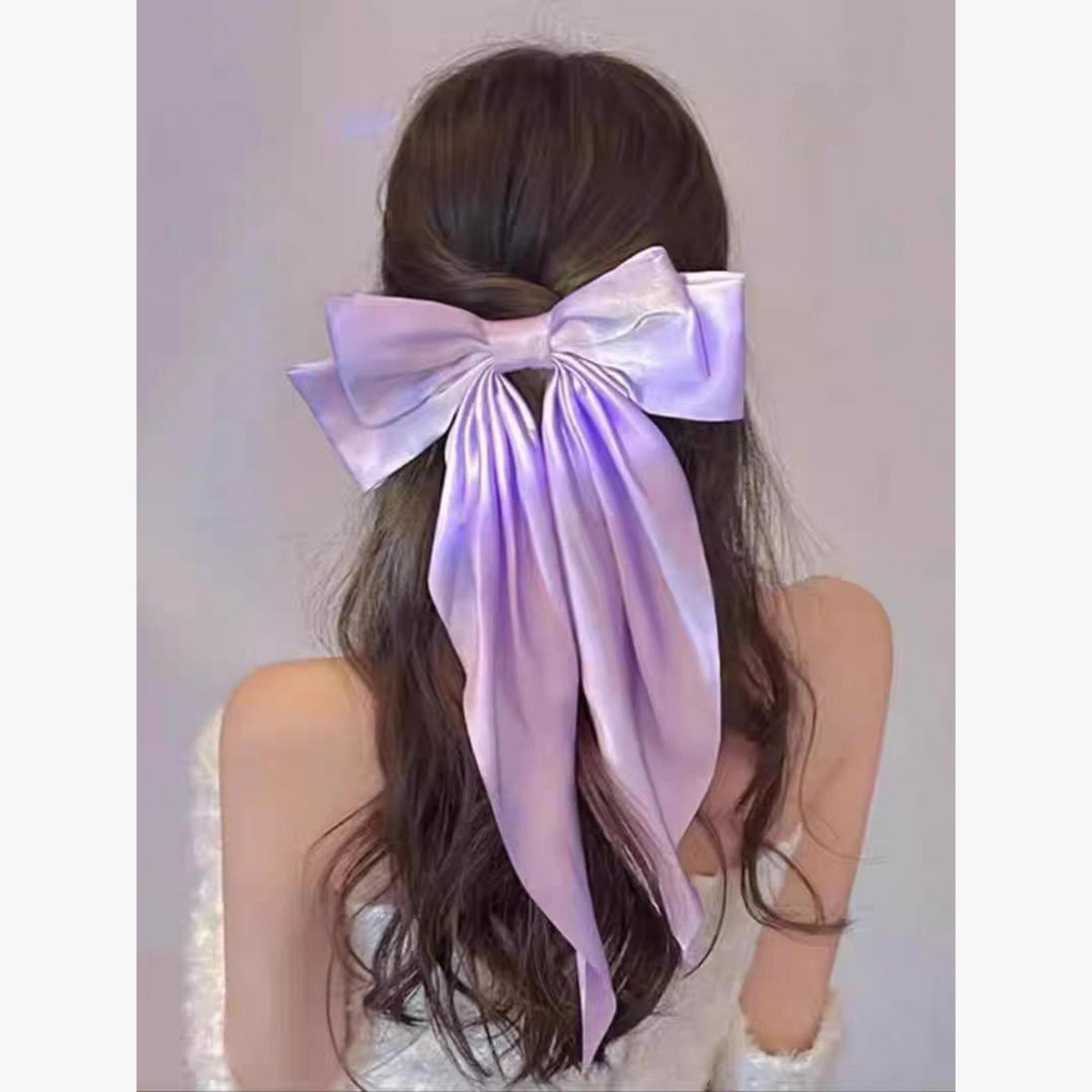 Take Two Purple Bow Hair Clip-women-hairaccessories-clips-image-2