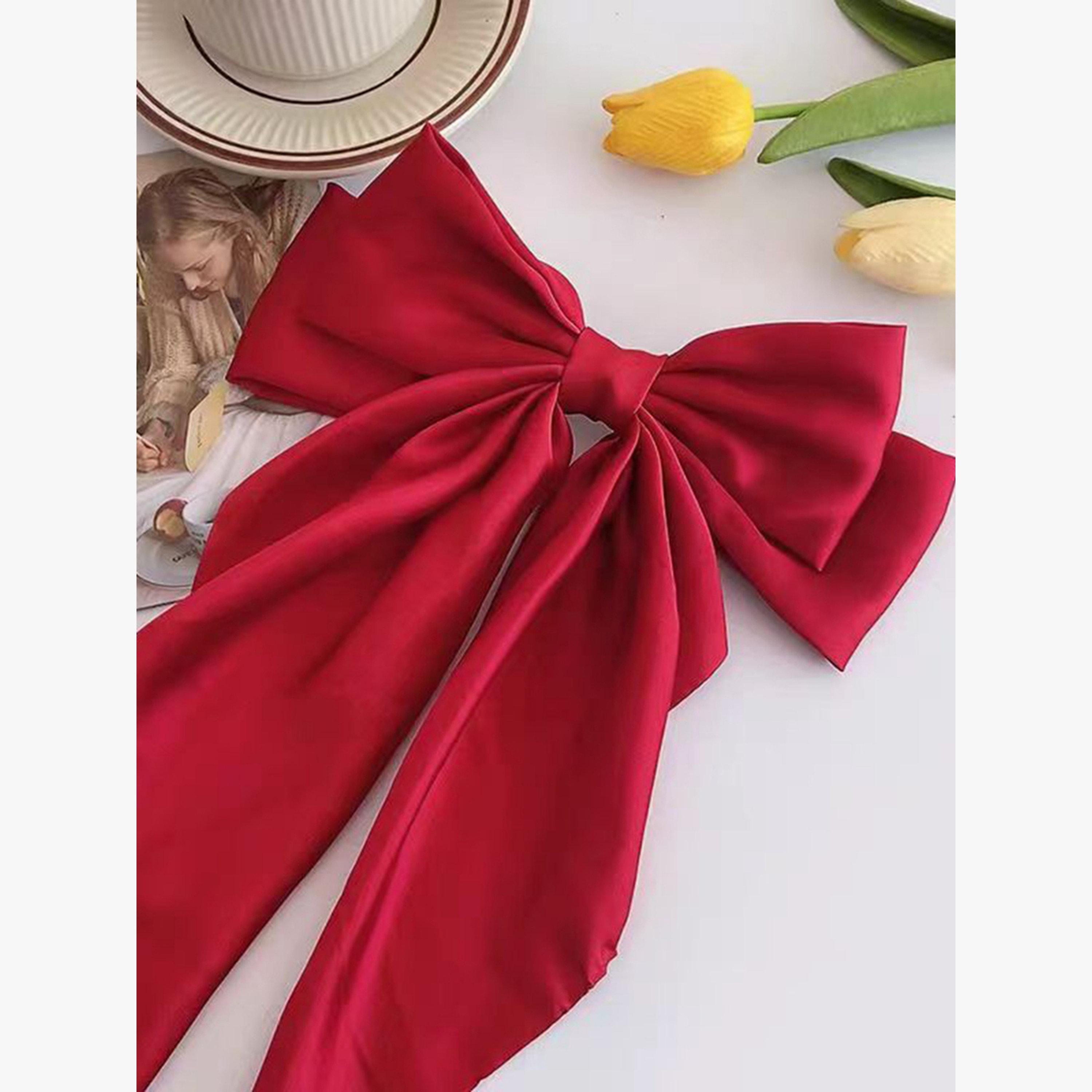 Take Two Red Bow Hair Clip-women-hairaccessories-clips-image-3