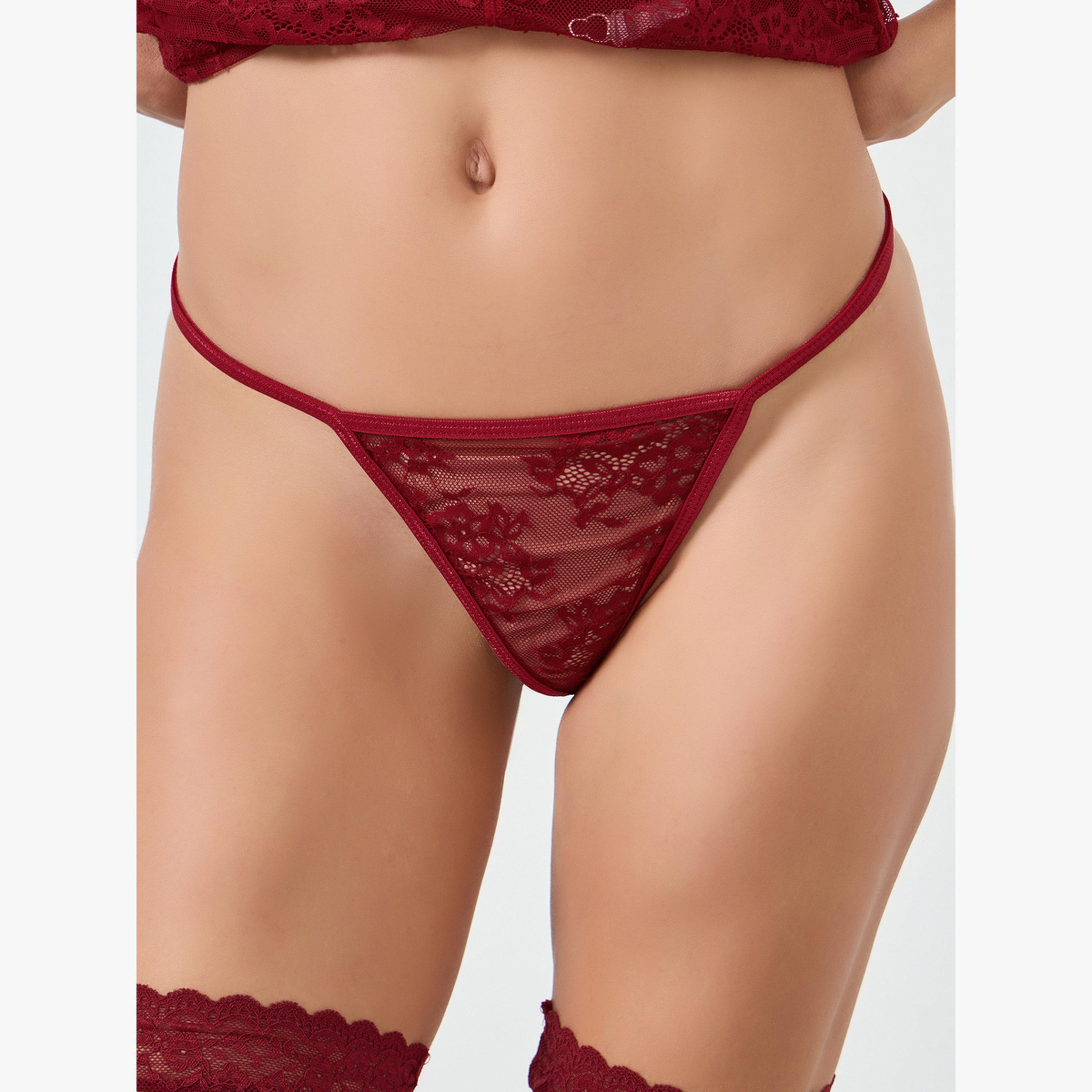 Take Two Pack of 3 - Lace Babydoll, Stockings and Brief Set-women-clothing-lingerie-lingeriesets-image-6