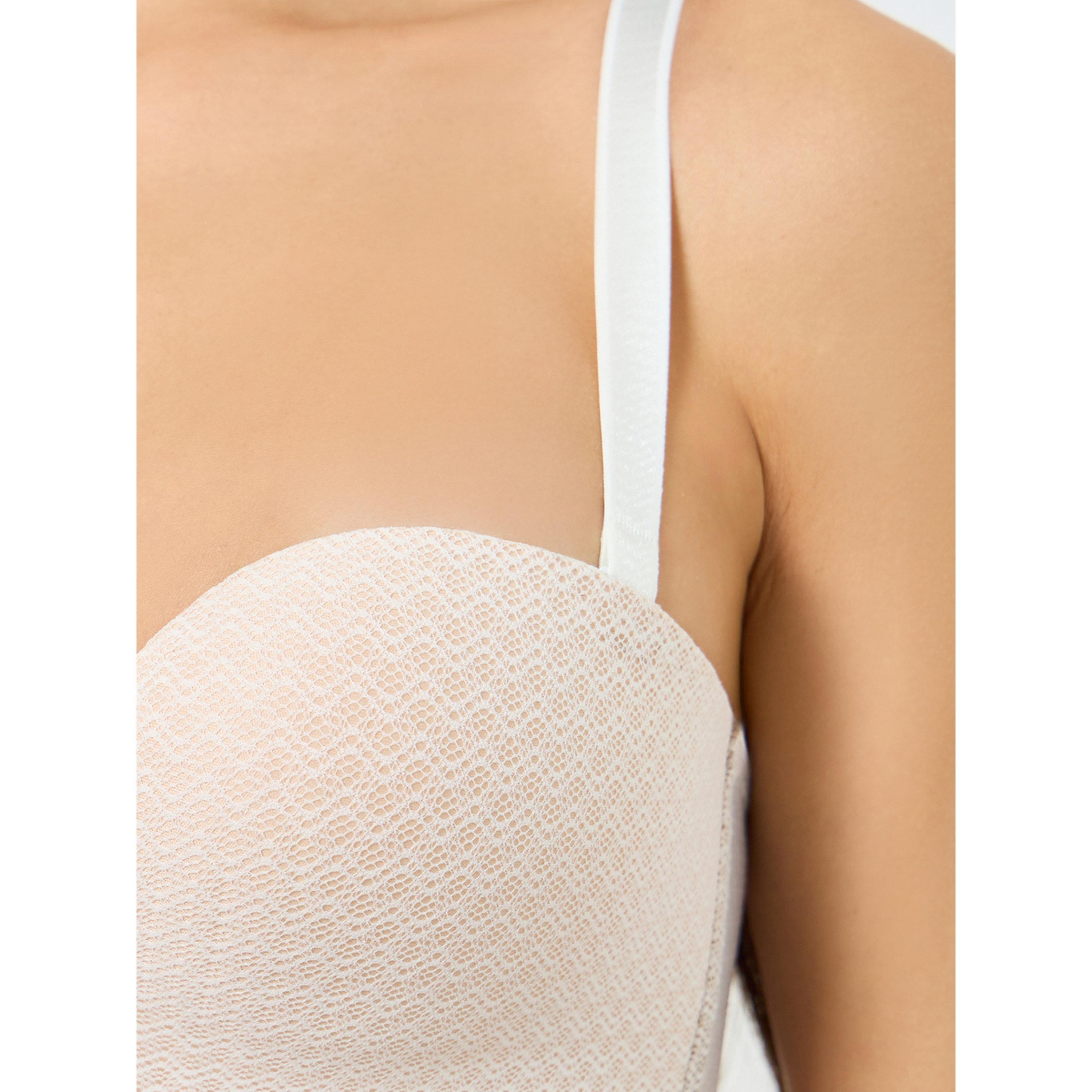 Take Two Solid Texture Padded Non Wired Regular Bra with Adjustable Straps-women-clothing-lingerie-bras-image-5