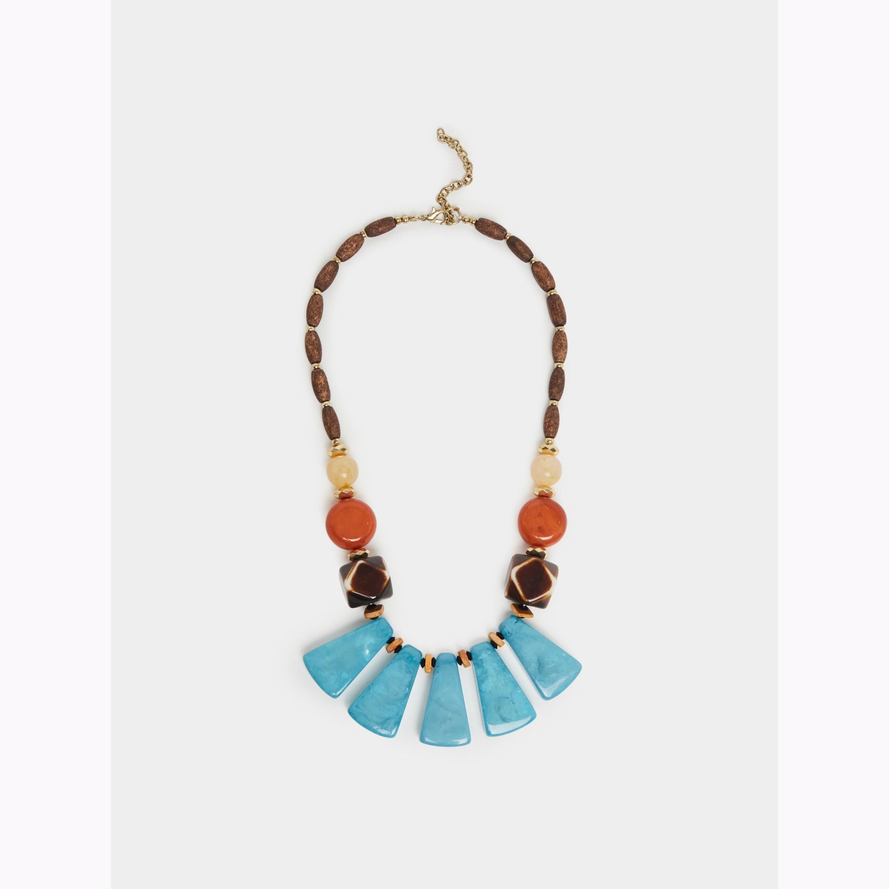 عقد بوهيمي بتفاصيل خرز-women-watchesandjewellery-jewellery-necklacesandpendants-image-1