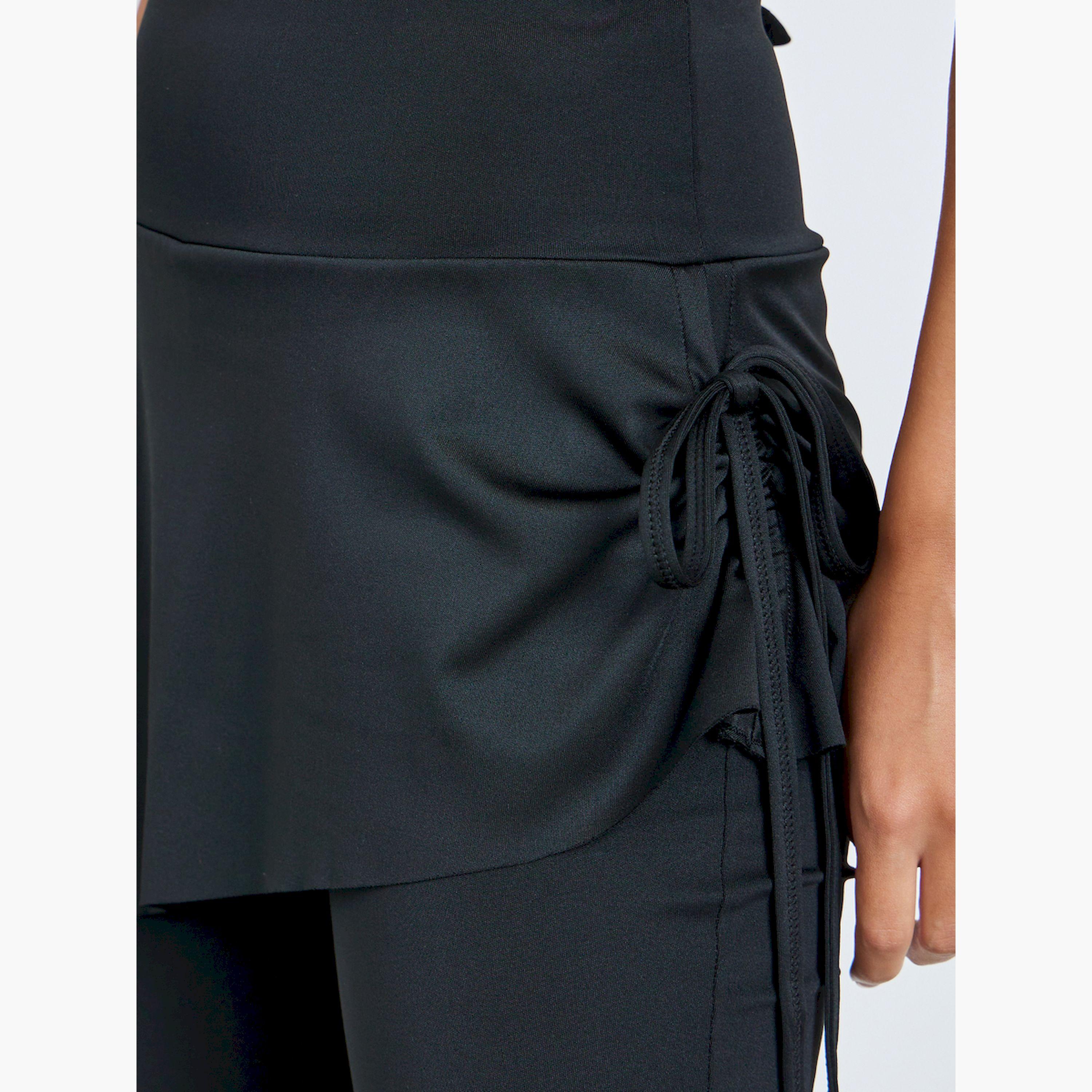 ستايلي - بنطال ضيق أسود واسع الساقين طبقات متعددة-women-clothing-bottoms-leggings-image-3