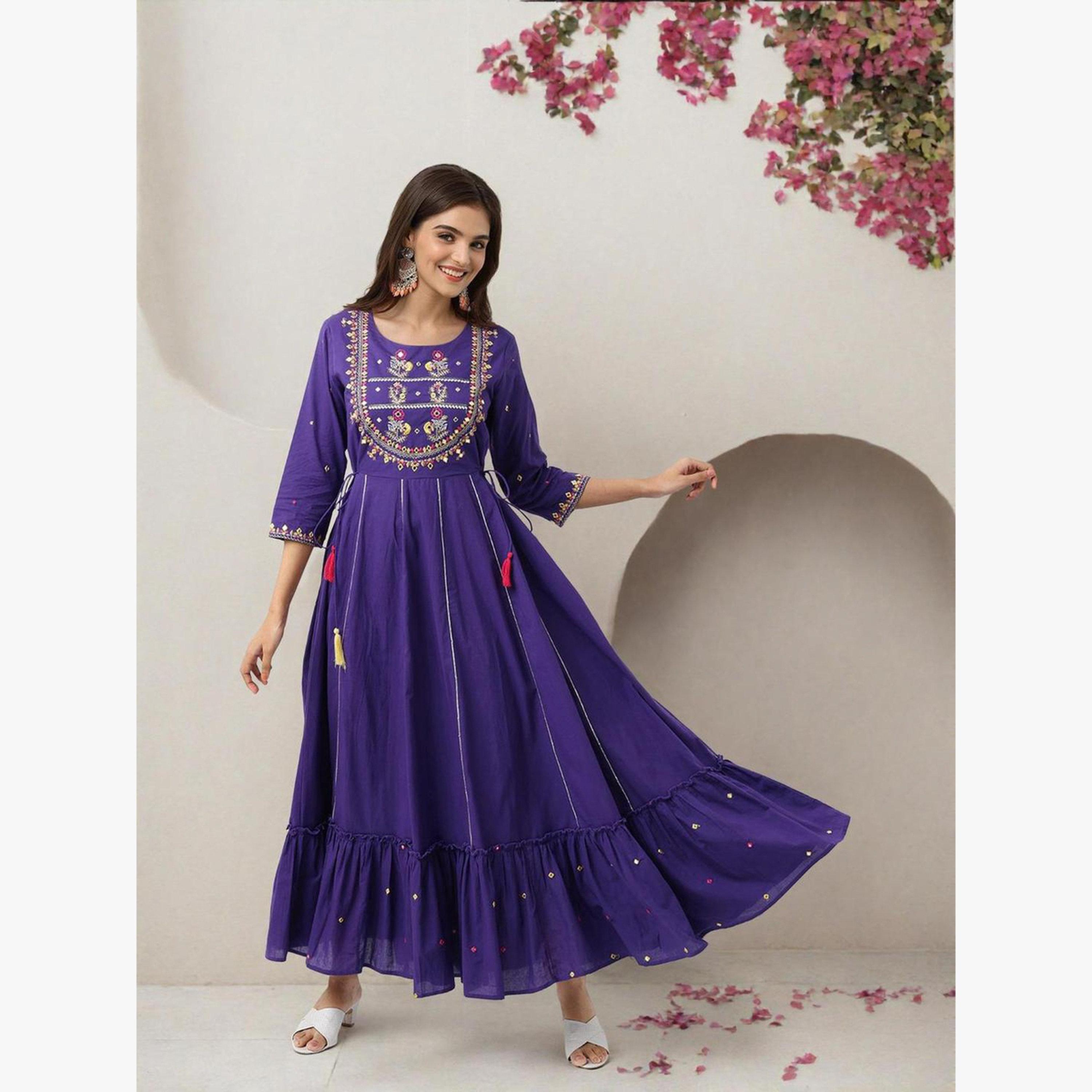 فستان طويل قطن بتفاصيل مُطرّزة-women-clothing-dresses-image-5