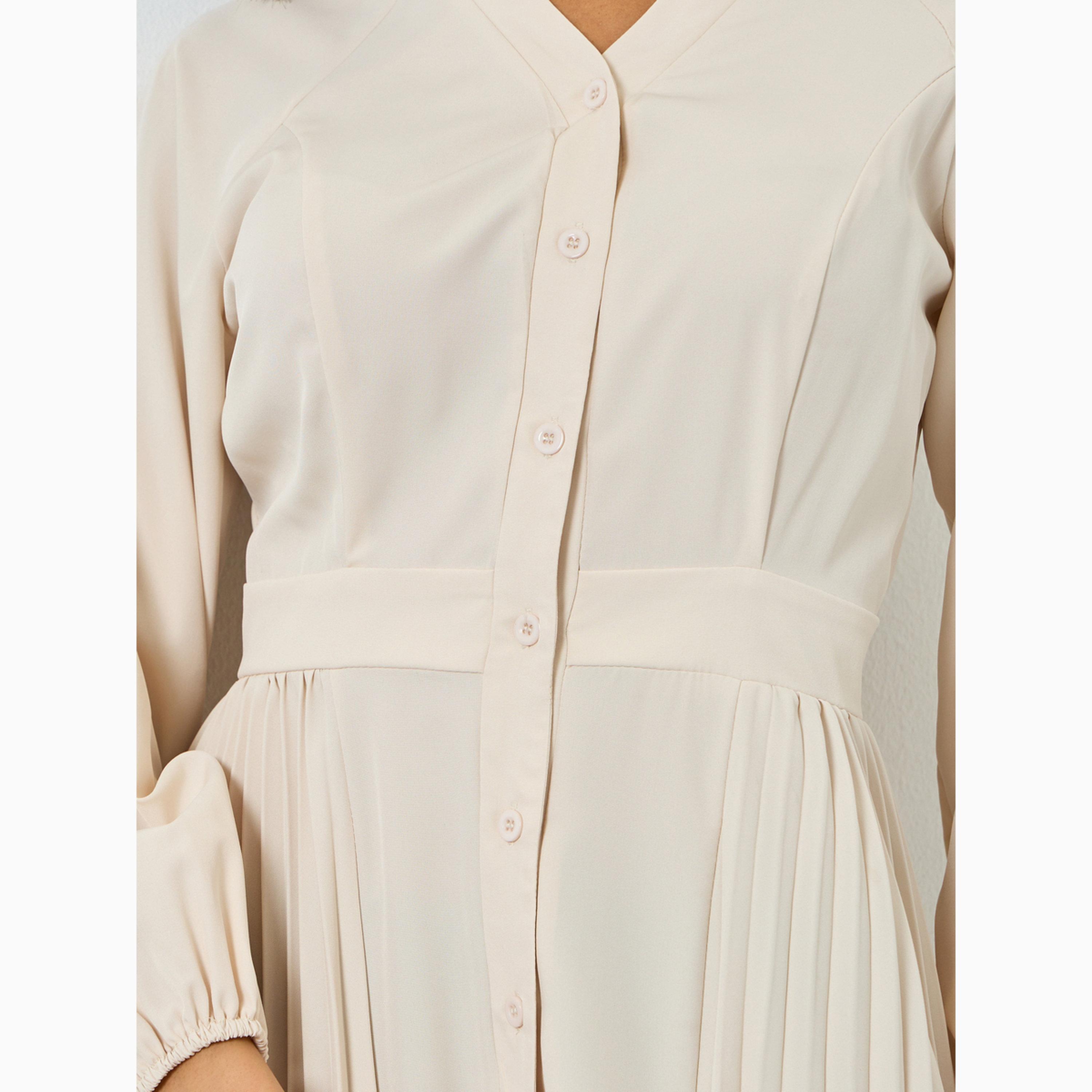 فستان ميدي بكسرات-women-clothing-dresses-image-4