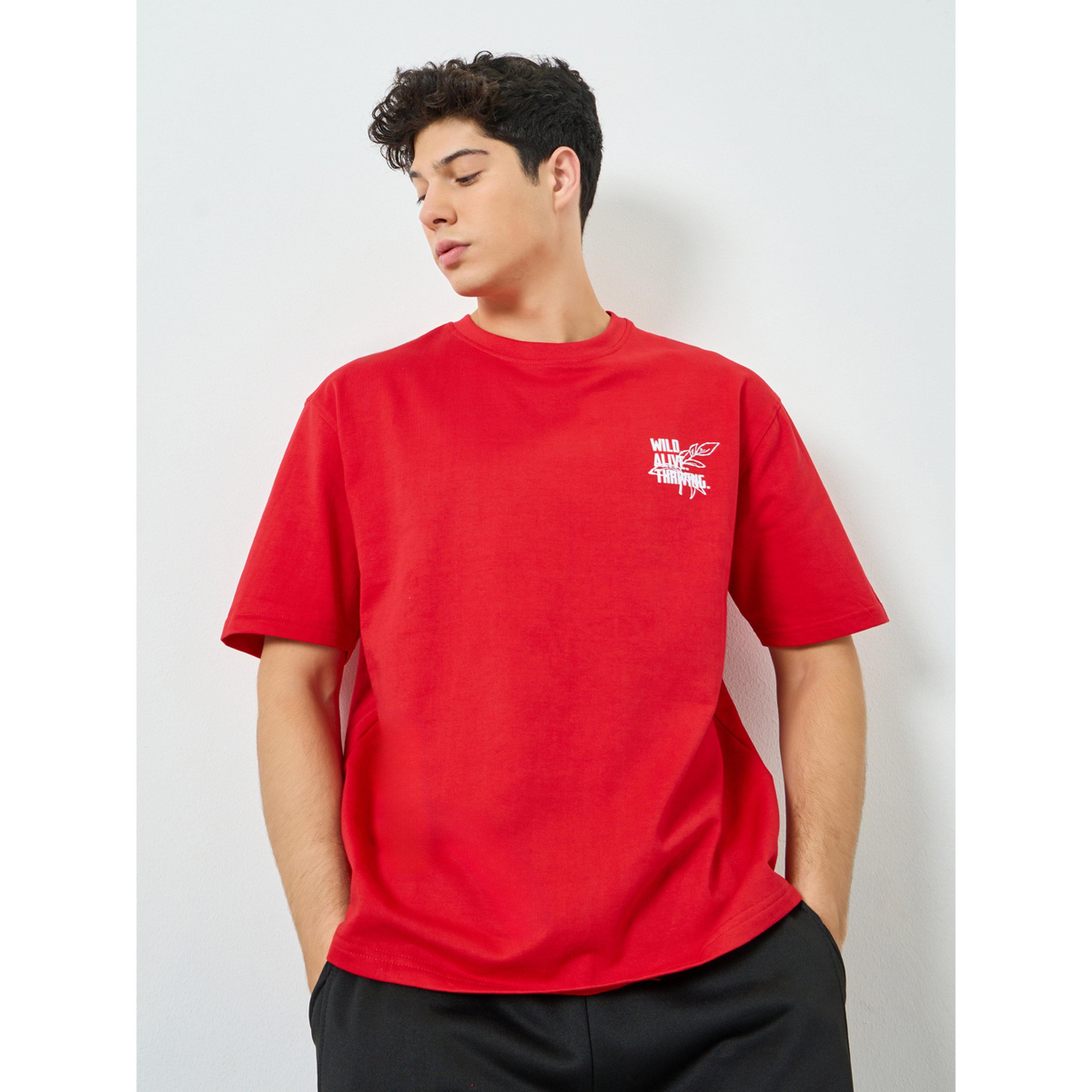 تيشيرت واسع بطبعة جرافيك-men-clothing-tshirtsandpolos-tshirts-image-1