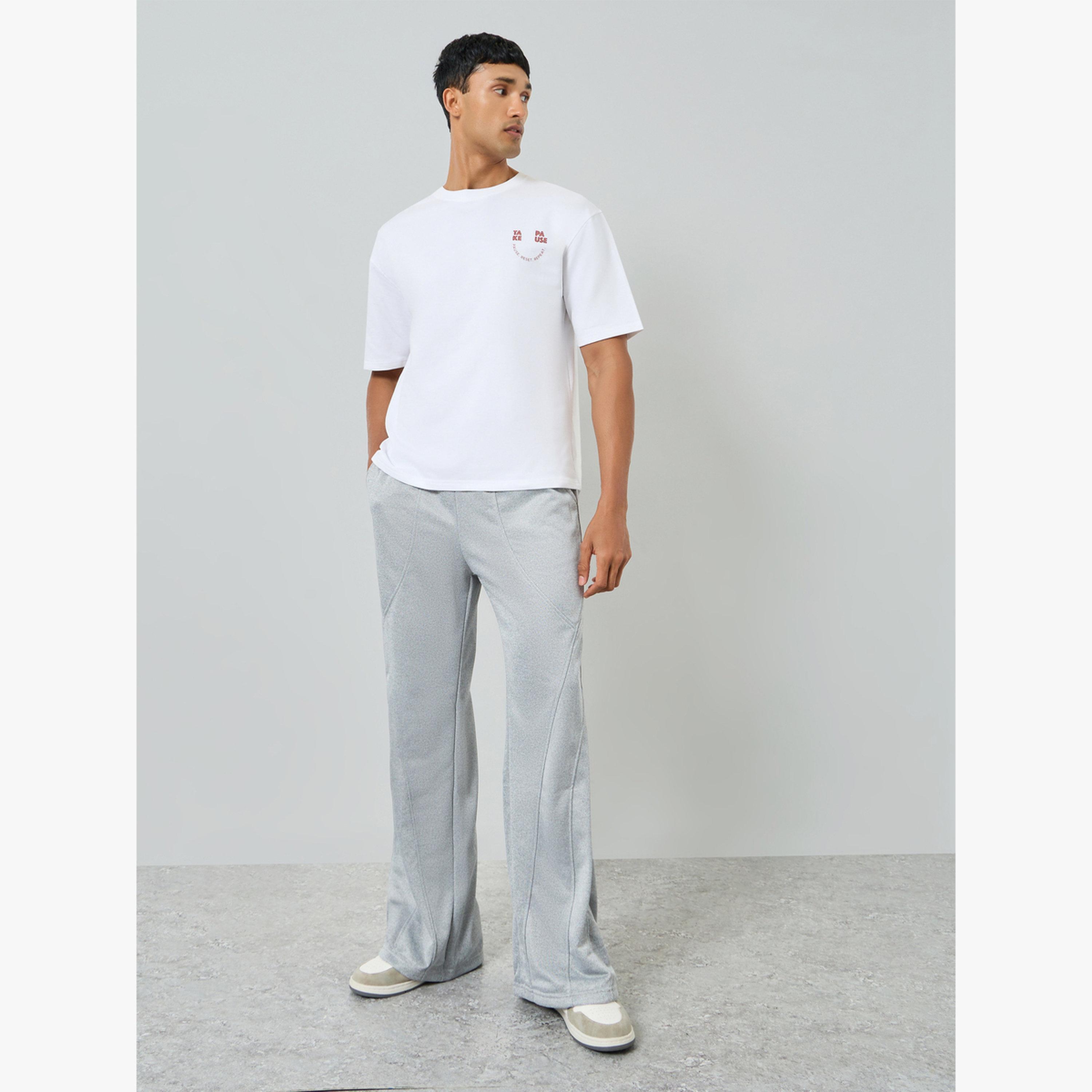 Styli Men White Graphic Print Crew Neck T-Shirt-men-clothing-tshirtsandpolos-tshirts-image-2