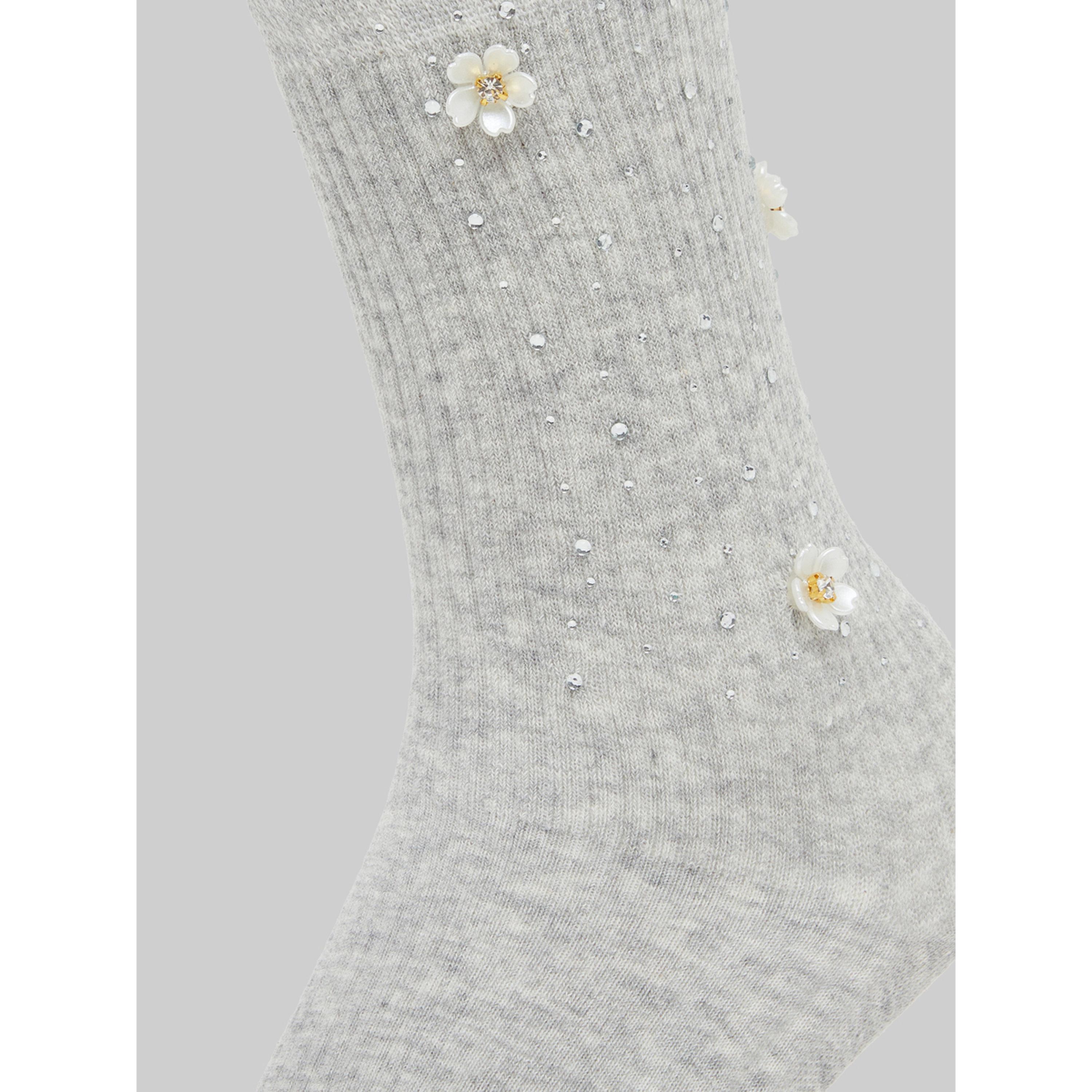 Styli Pack of 2 - Embellished Crew Socks-women-winterwear-socksandstockings-image-5