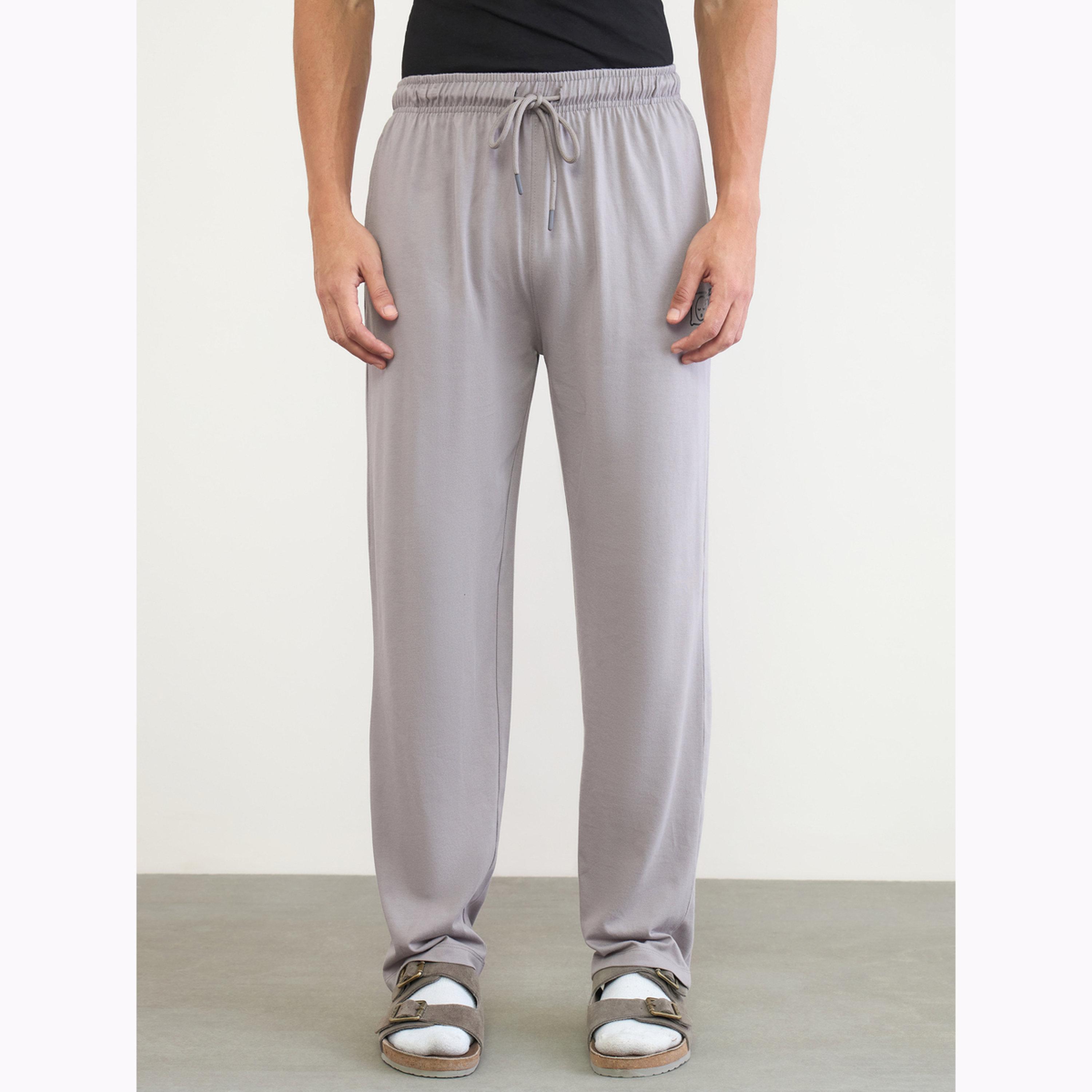 Styli Men Grey Relaxed Fit Pyjama Pants-men-clothing-nightwear-pyjamaandshorts-image-1