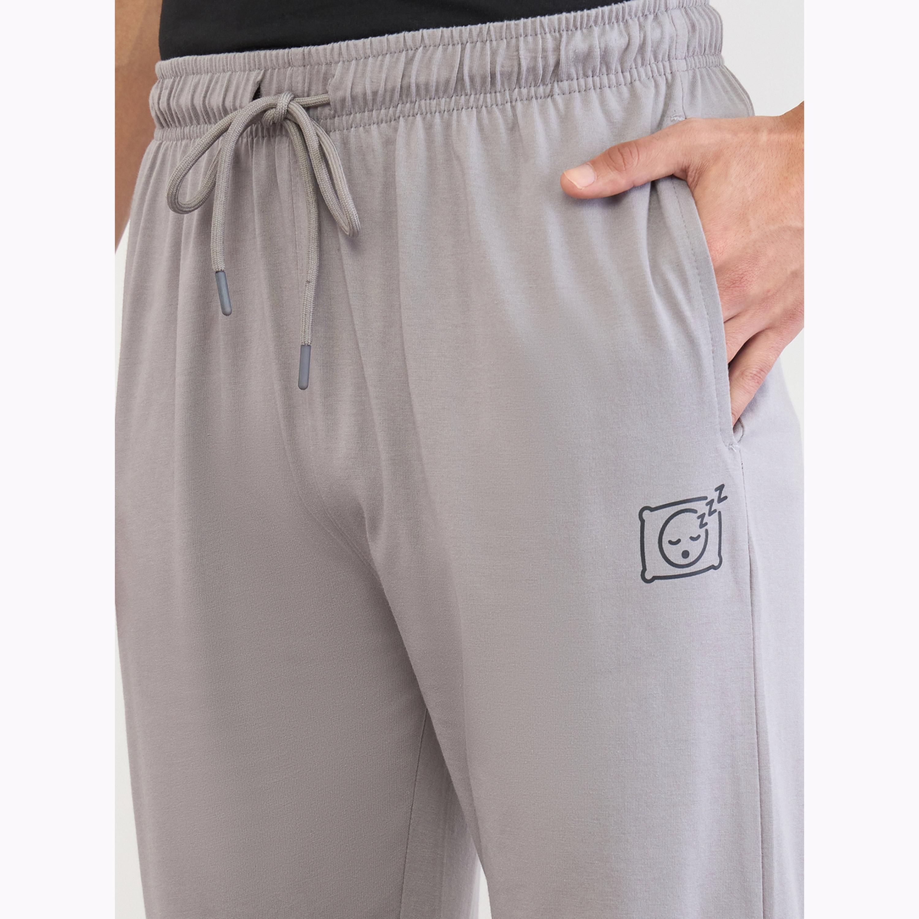Styli Men Grey Relaxed Fit Pyjama Pants-men-clothing-nightwear-pyjamaandshorts-image-3
