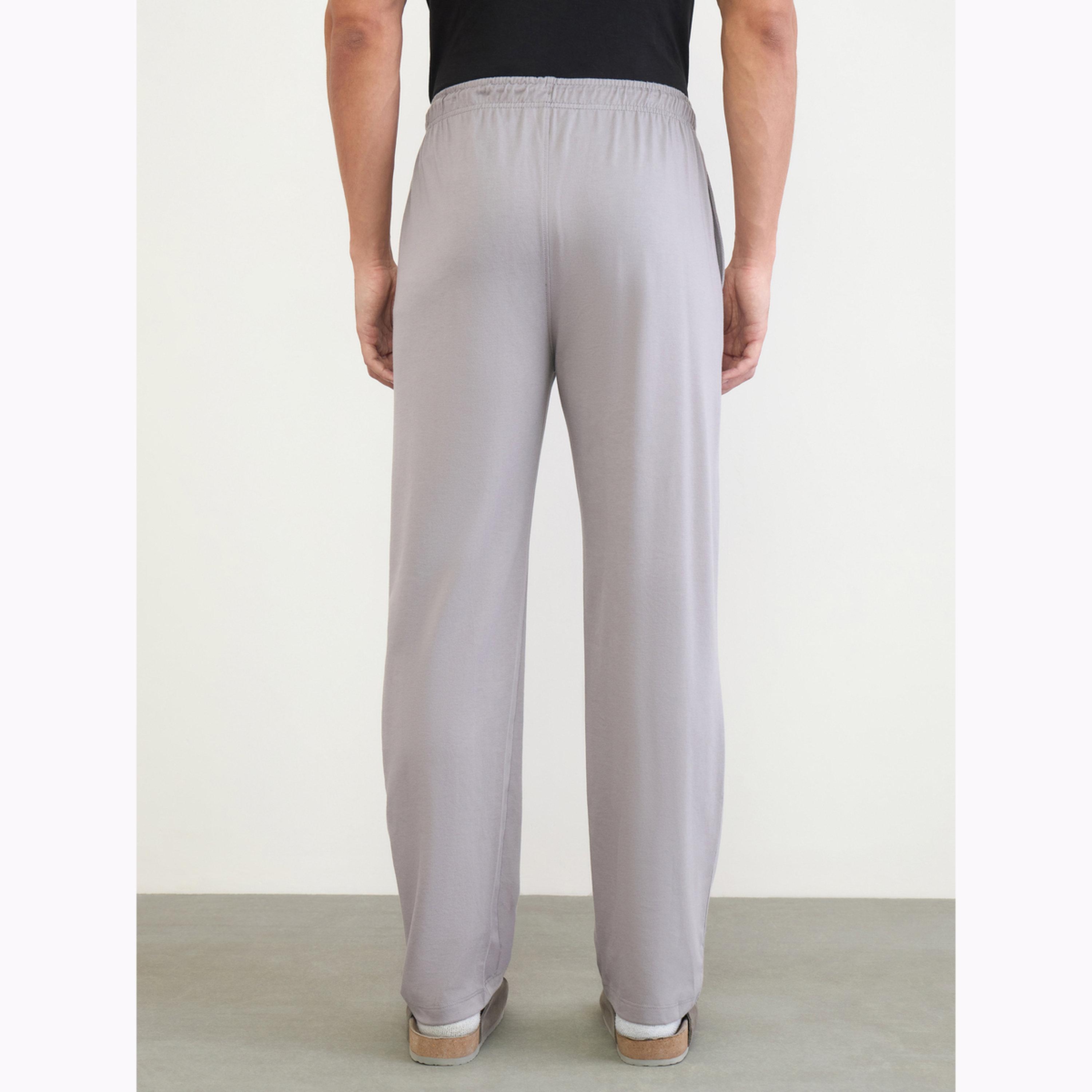 Styli Men Grey Relaxed Fit Pyjama Pants-men-clothing-nightwear-pyjamaandshorts-image-4