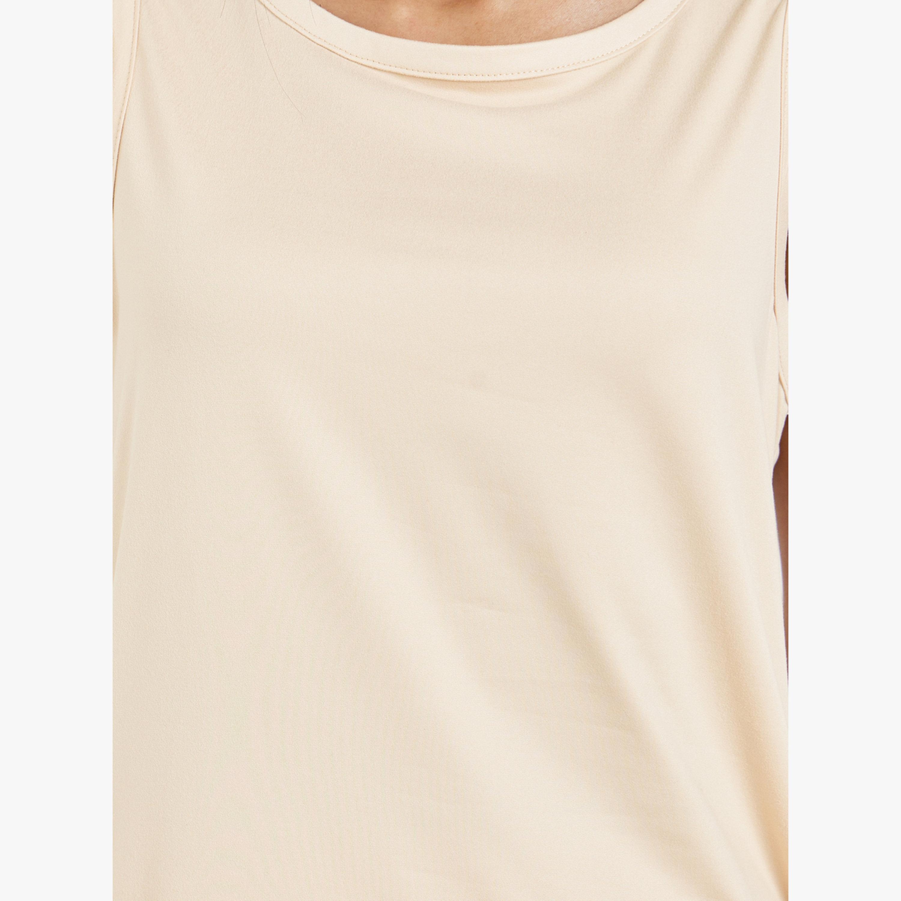 Styli Beige Sleeveless Top and Shorts Set-women-clothing-nightwear-pyjamas-shortsets-image-5