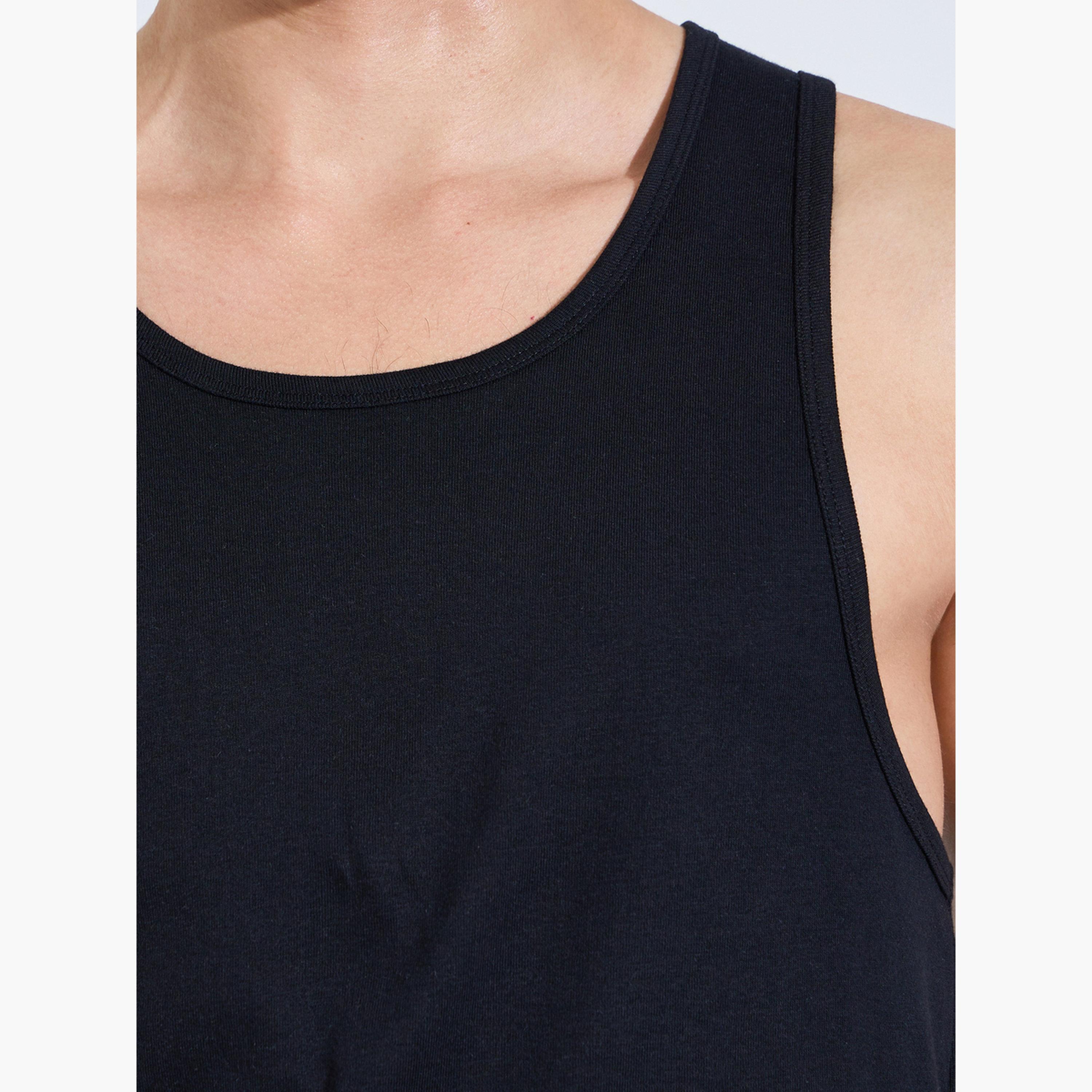 Styli Pack of 2 - Solid Round Neck Vest-men-clothing-innerwear-vests-image-6
