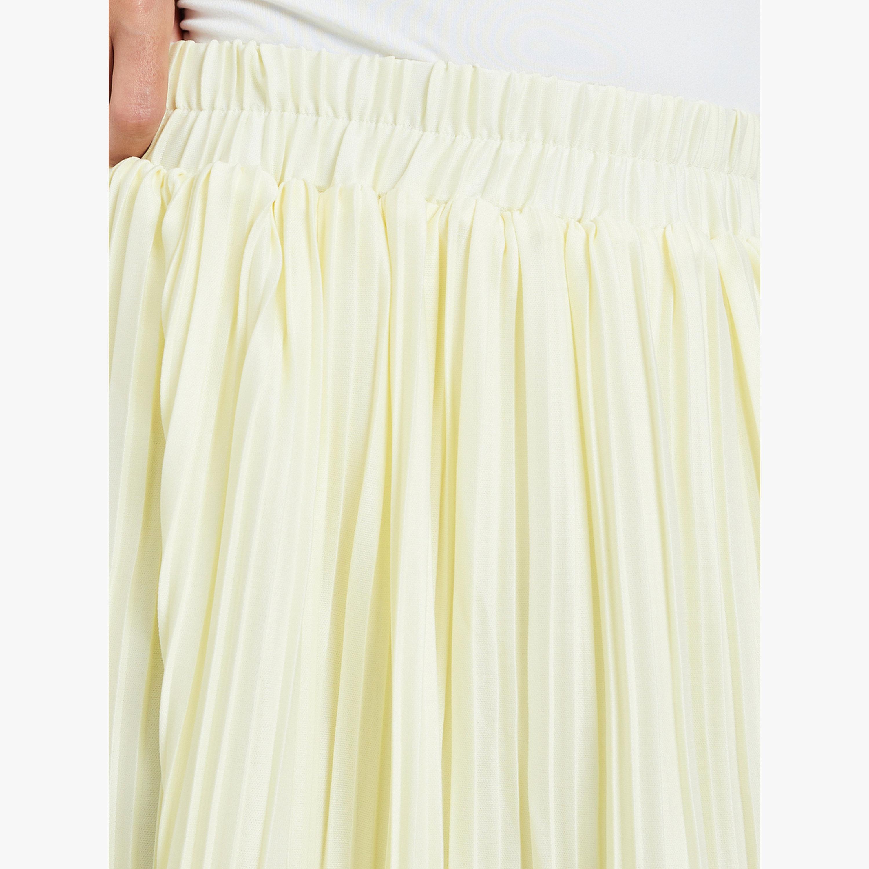 تنورة طويلة بحافة واسعة وكسرات-women-clothing-bottoms-skirts-image-3
