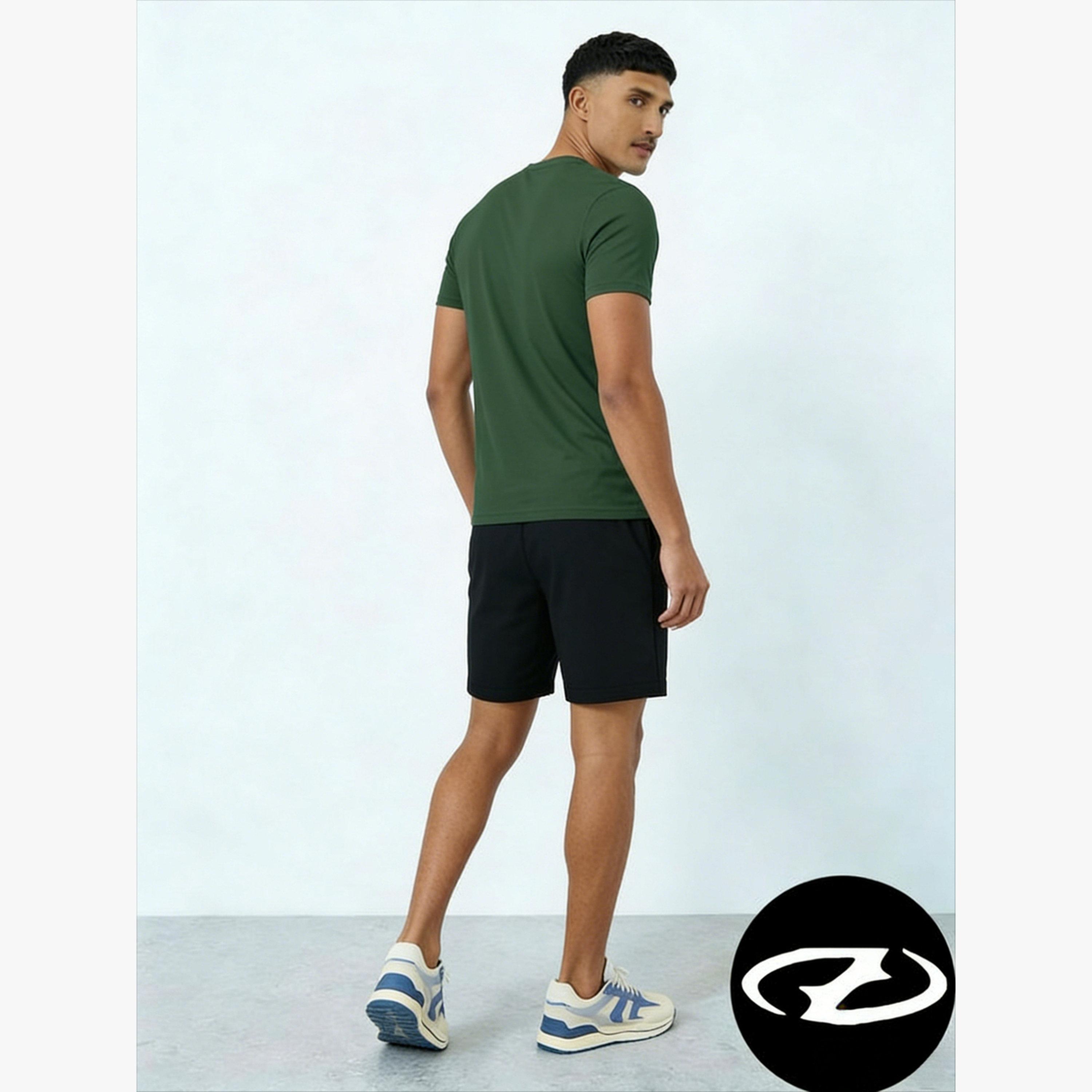 Take Two Men Green Graphic T-Shirt and Shorts Co-Ords-men-clothing-coordsets-image-4