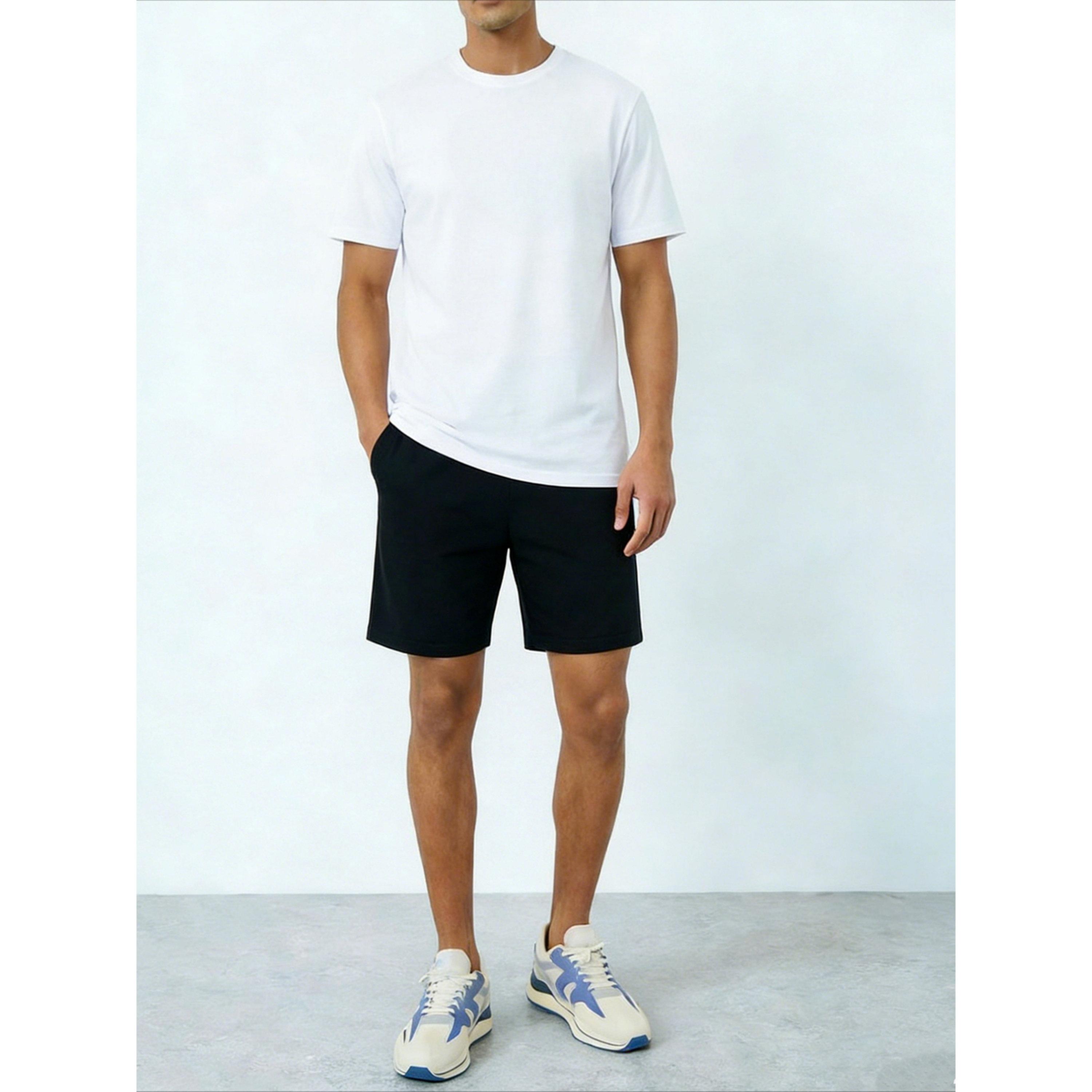 Take Two men's graphic print round neck short sleeve T-shirt with shorts set-men-clothing-coordsets-image-3
