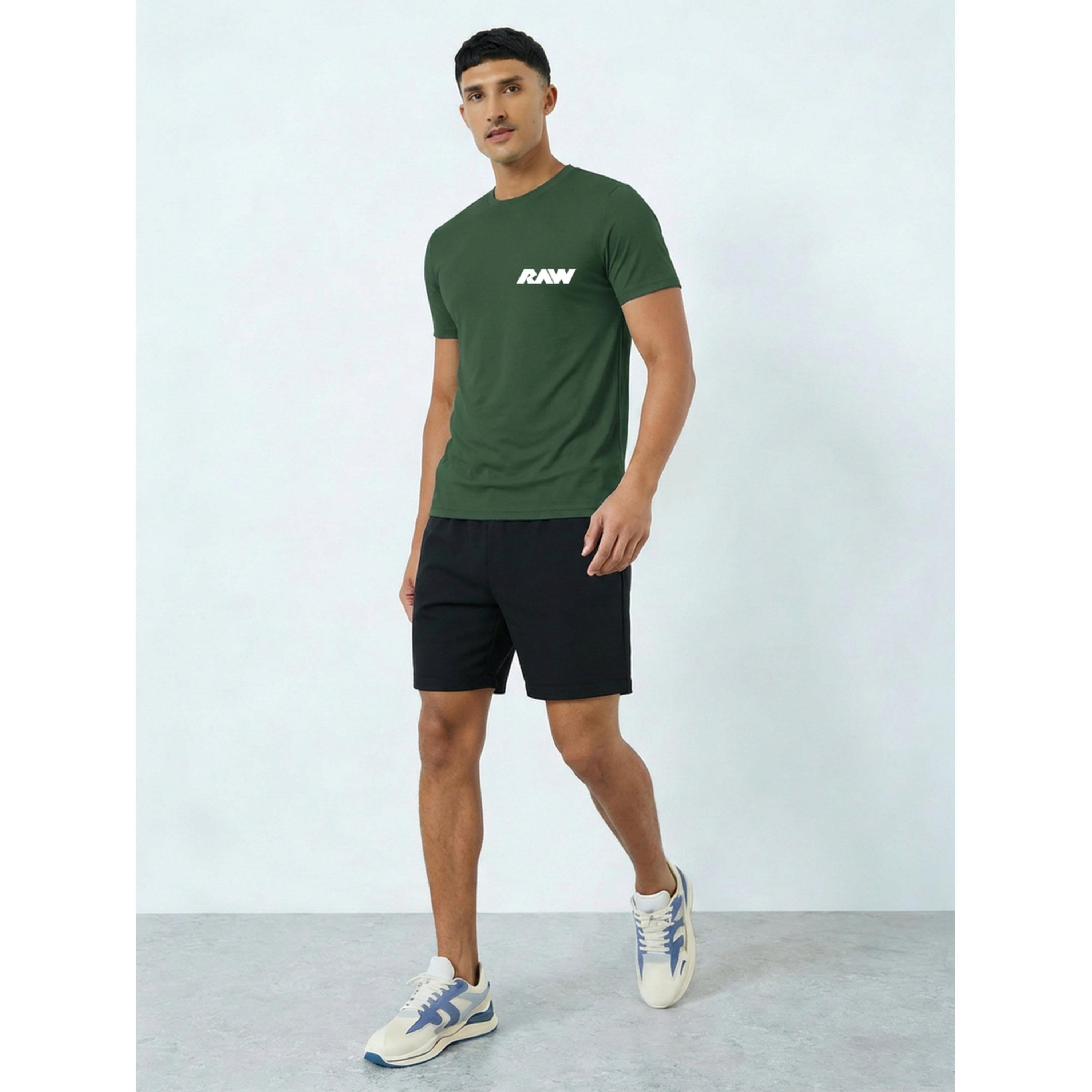 Take Two Men Printed Round Neck T-Shirt and Shorts Set-men-clothing-coordsets-image-1