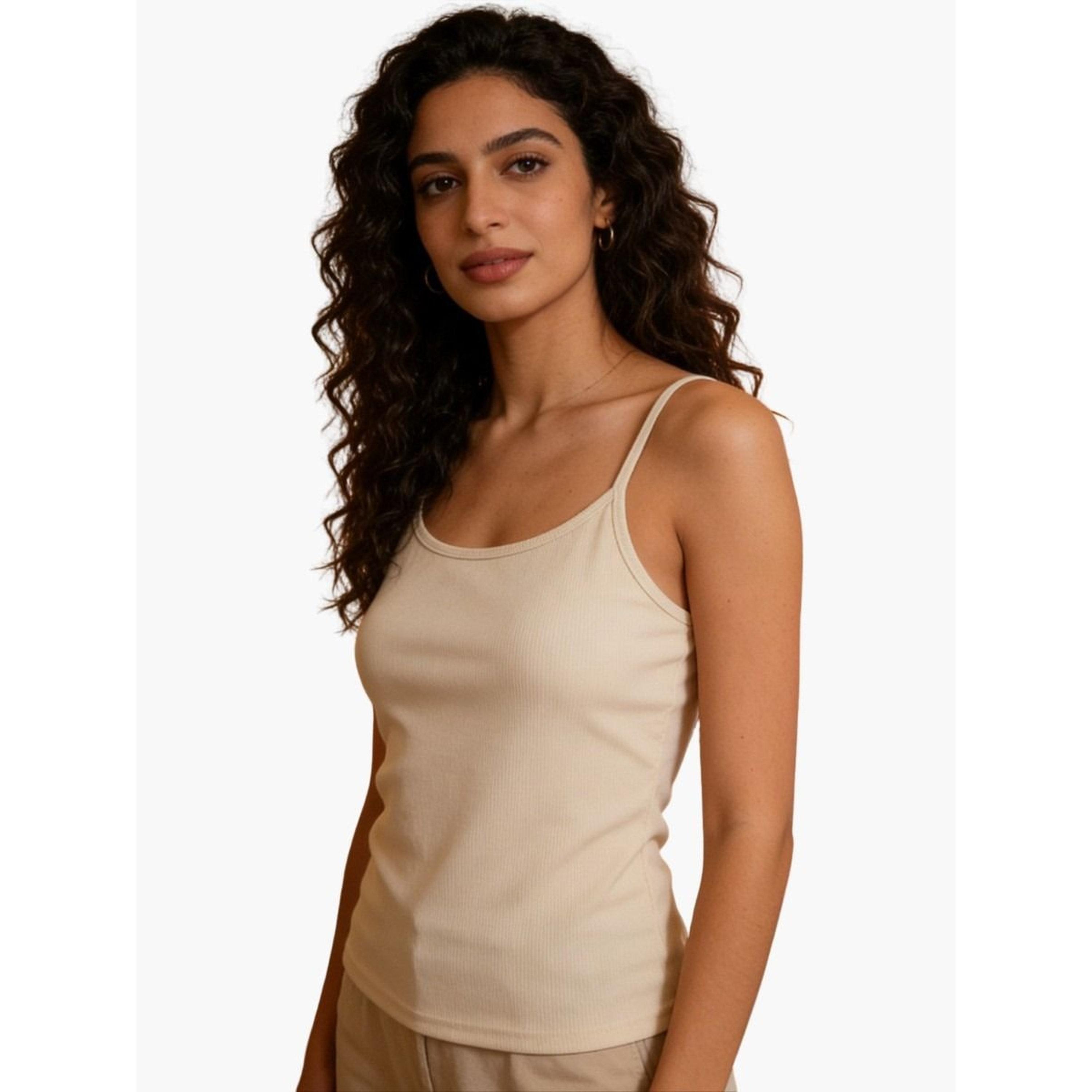Take Two Beige Solid Padded Cami Top-women-clothing-shirtsandblouses-blouses-image-1