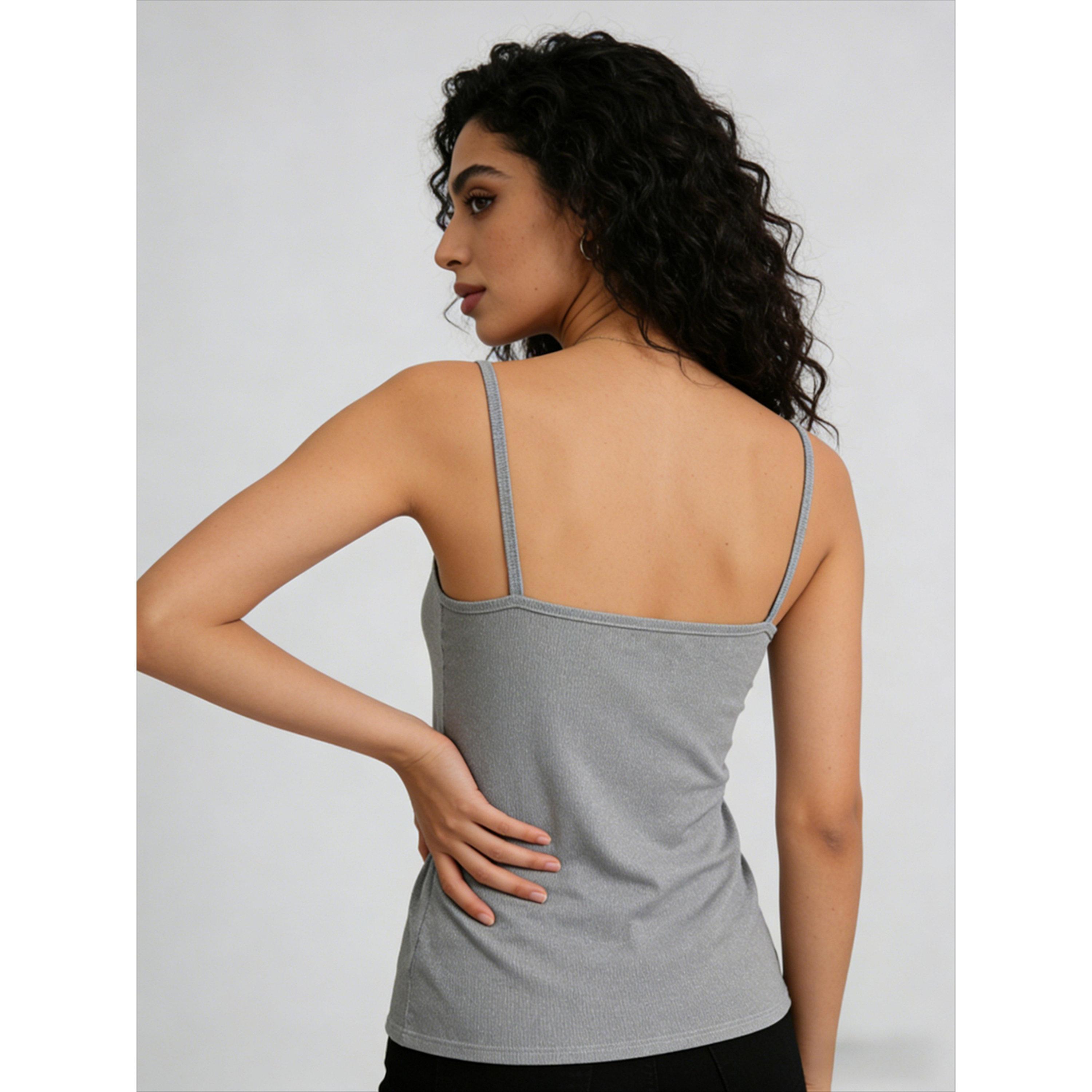Take Two Grey Solid Strappy Cami Top-women-clothing-shirtsandblouses-blouses-image-2