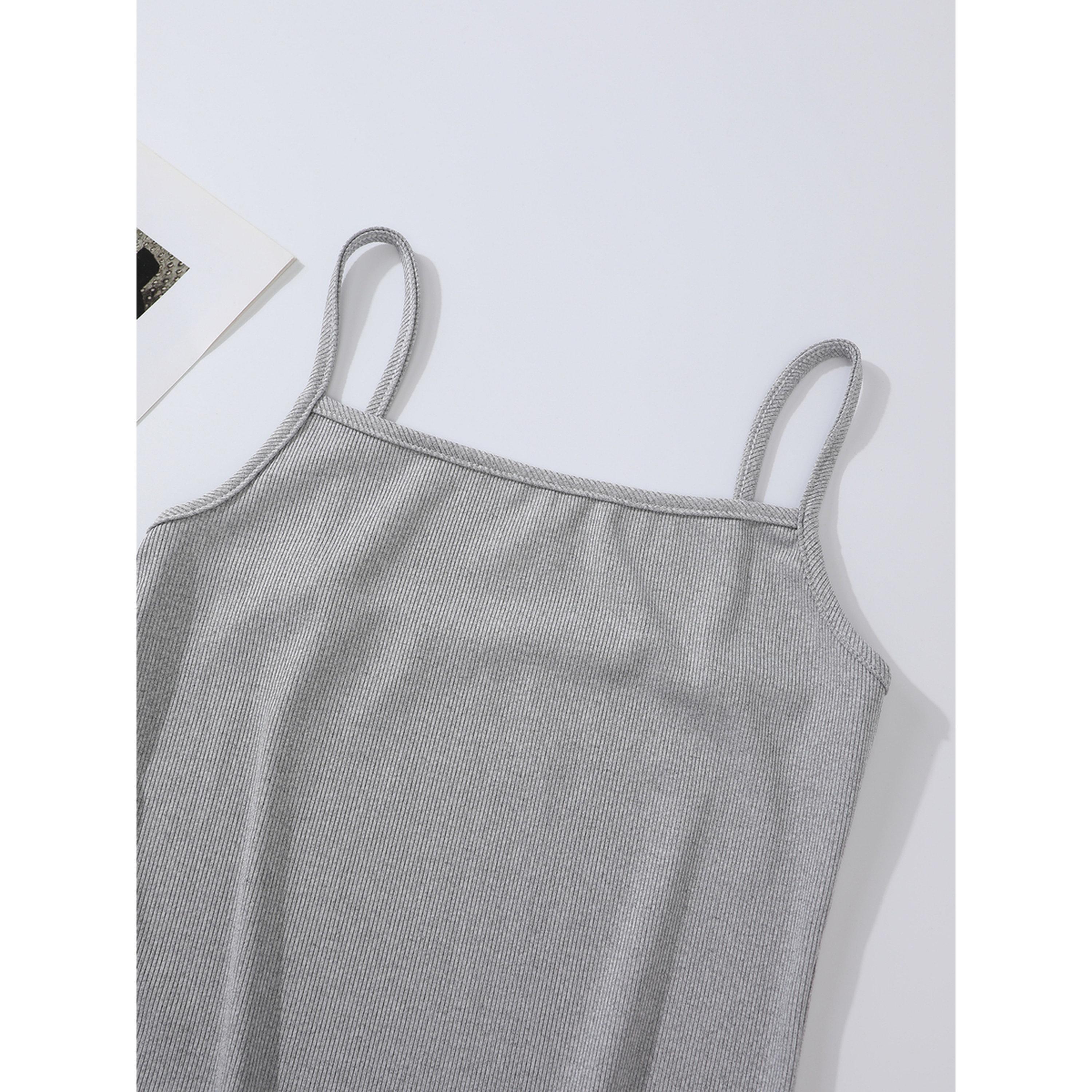 Take Two Grey Solid Strappy Cami Top-women-clothing-shirtsandblouses-blouses-image-3