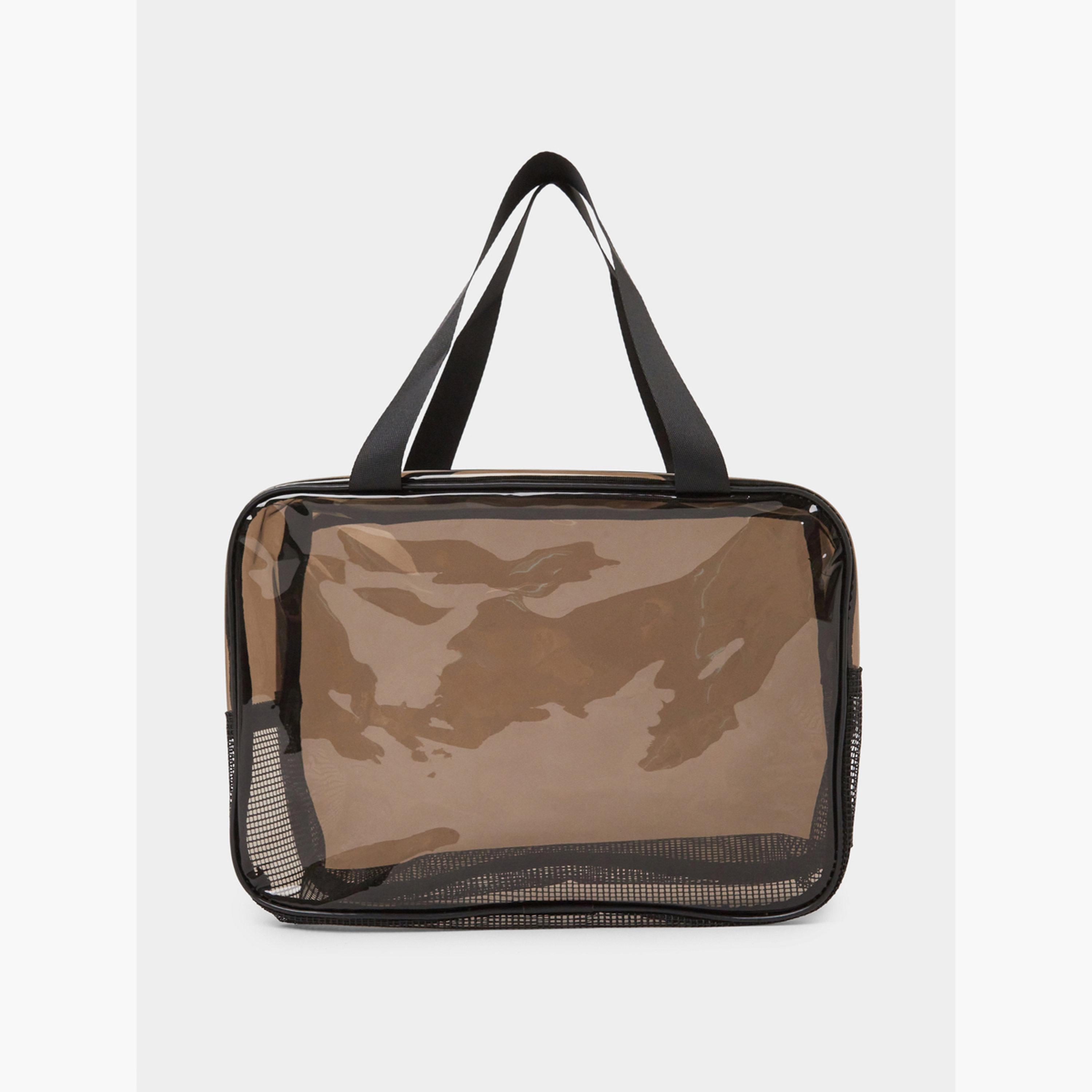 Styli Black Trim Transparent Wash Bag-women-bagsandwallets-backpacks-image-2