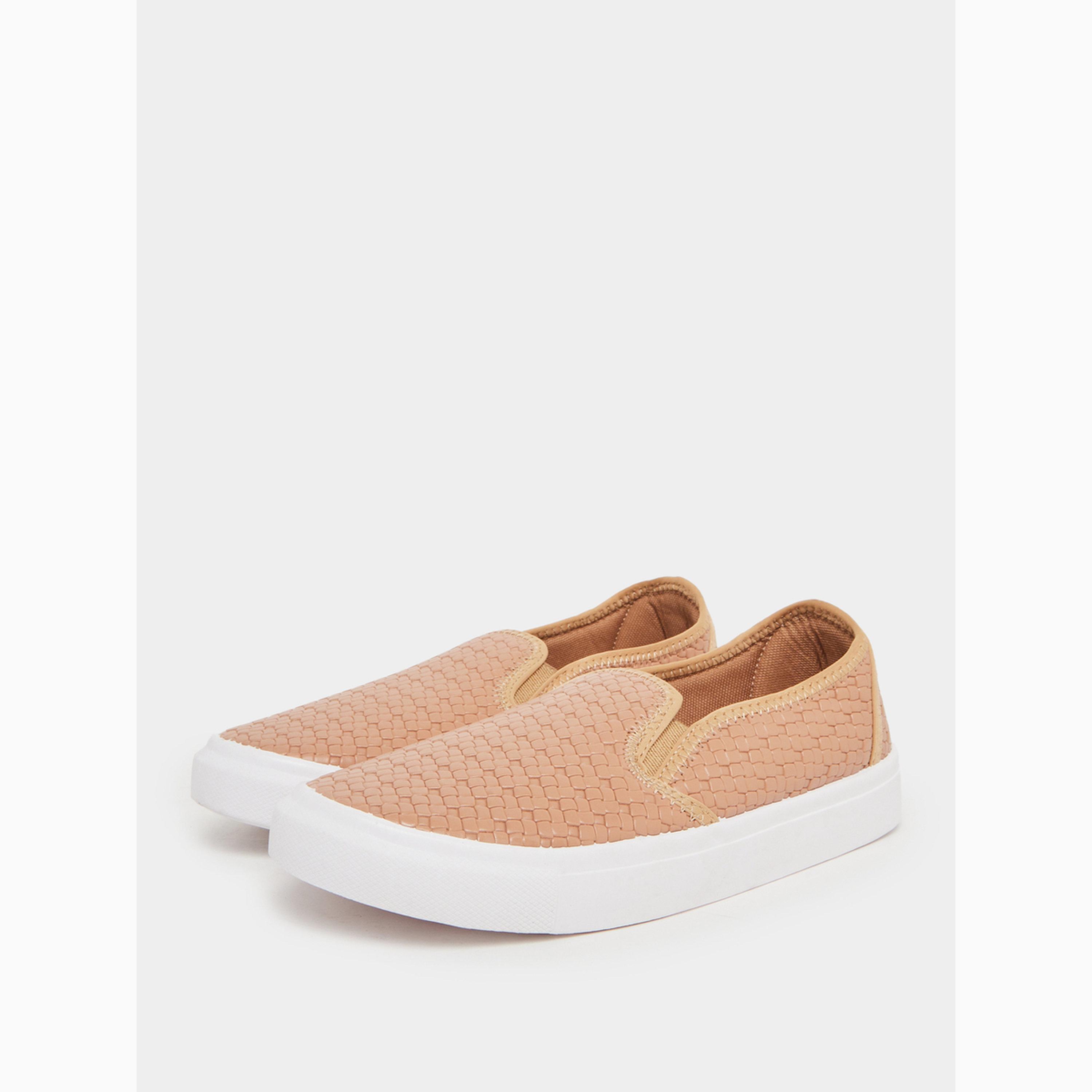 Styli Men Tan Woven Slip-On Shoes-men-shoes-sneakers-image-1