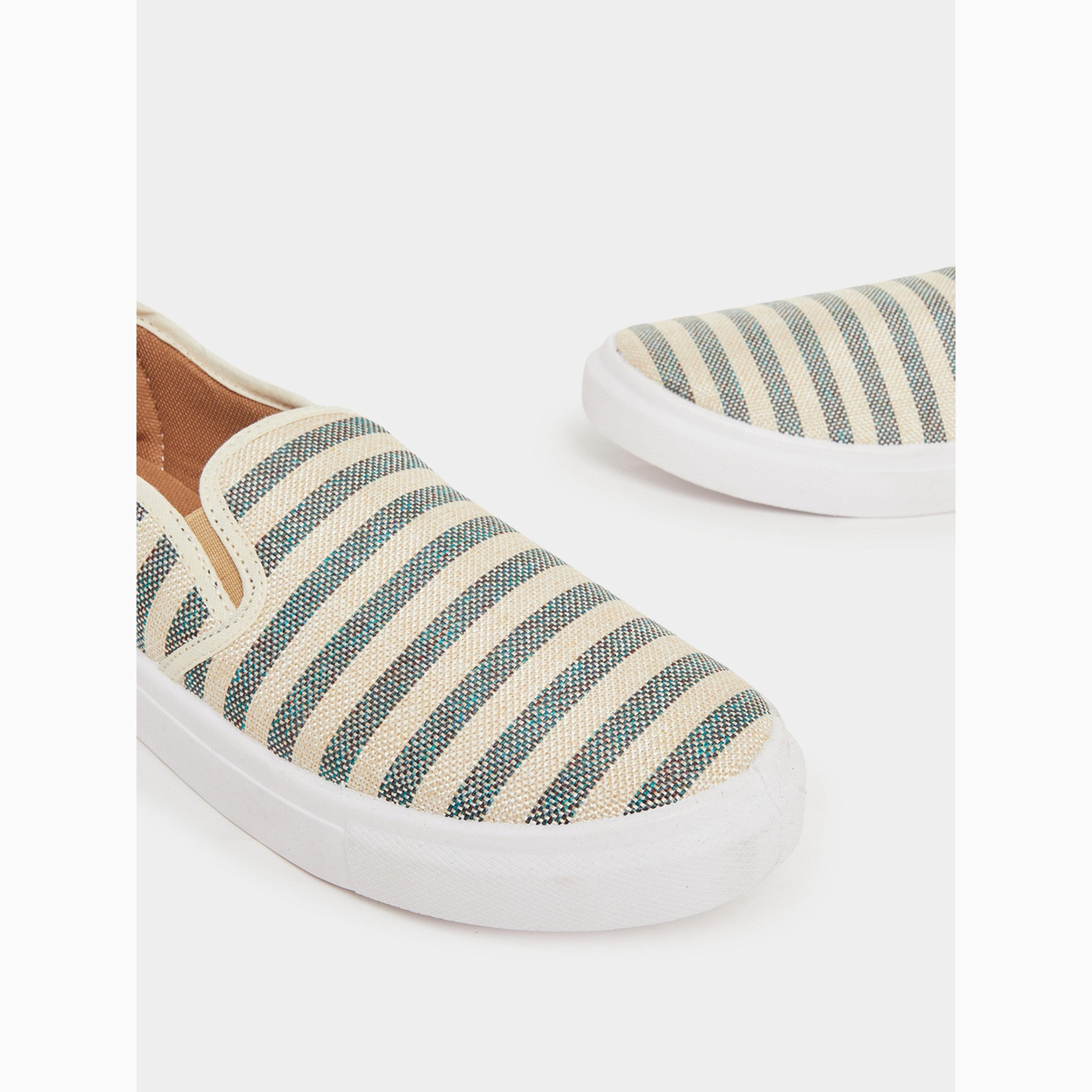 حذاء سنيكرز قماش سهل الارتداء ومخطط للرجال-men-shoes-sneakers-image-4