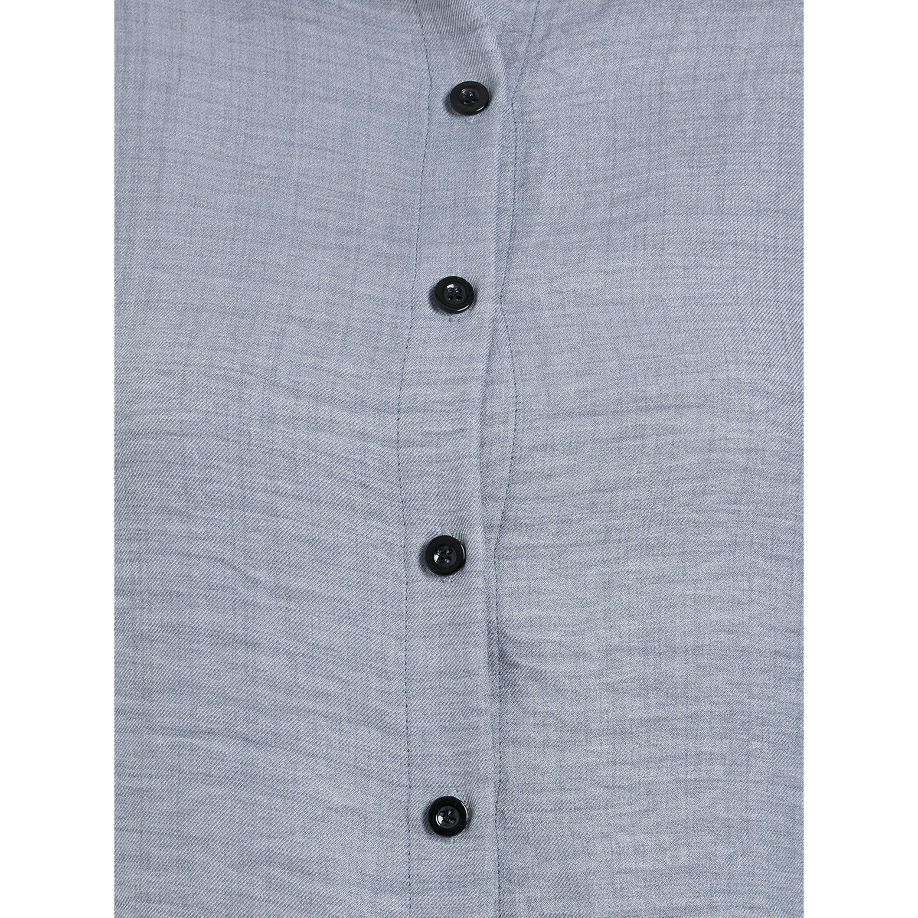 ستايلي - قميص رمادي بأكمام طويلة بقصة مريحة-women-clothing-shirtsandblouses-shirts-image-5