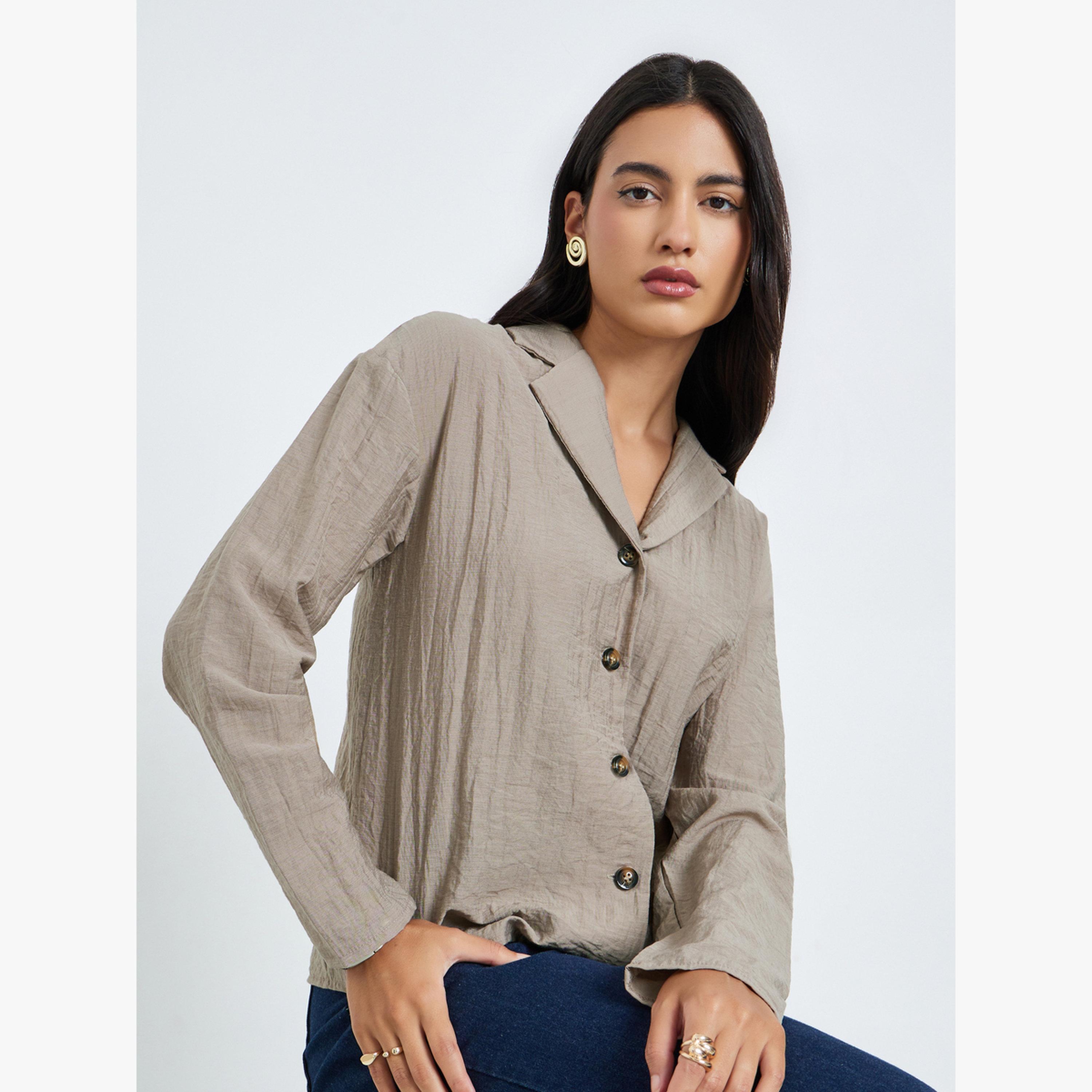بلوزة سادة بأكمام طويلة-women-clothing-shirtsandblouses-shirts-image-3