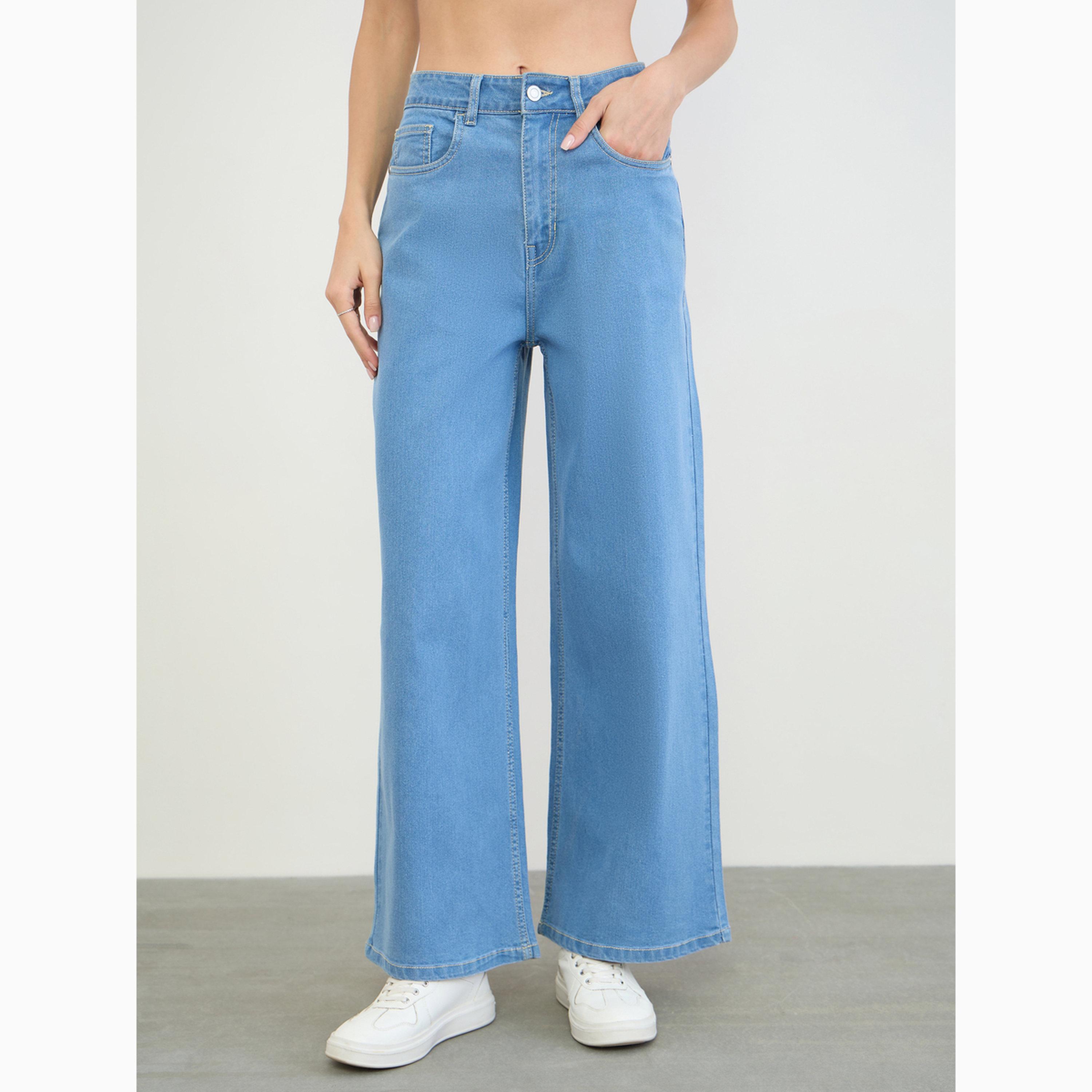 Styli Women Wide Leg Basic Jeans-women-clothing-bottoms-jeans-image-1
