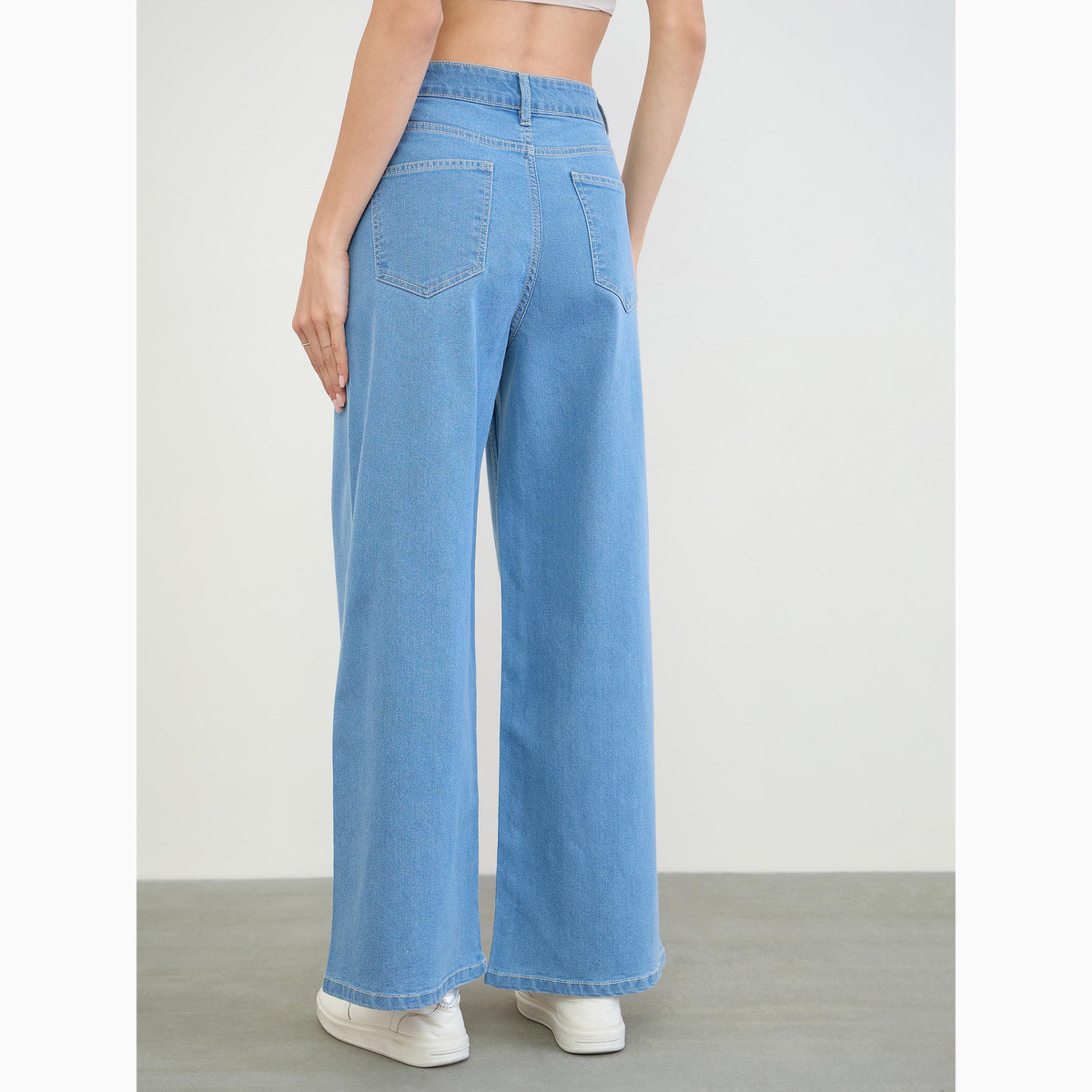 Styli Women Wide Leg Basic Jeans-women-clothing-bottoms-jeans-image-4