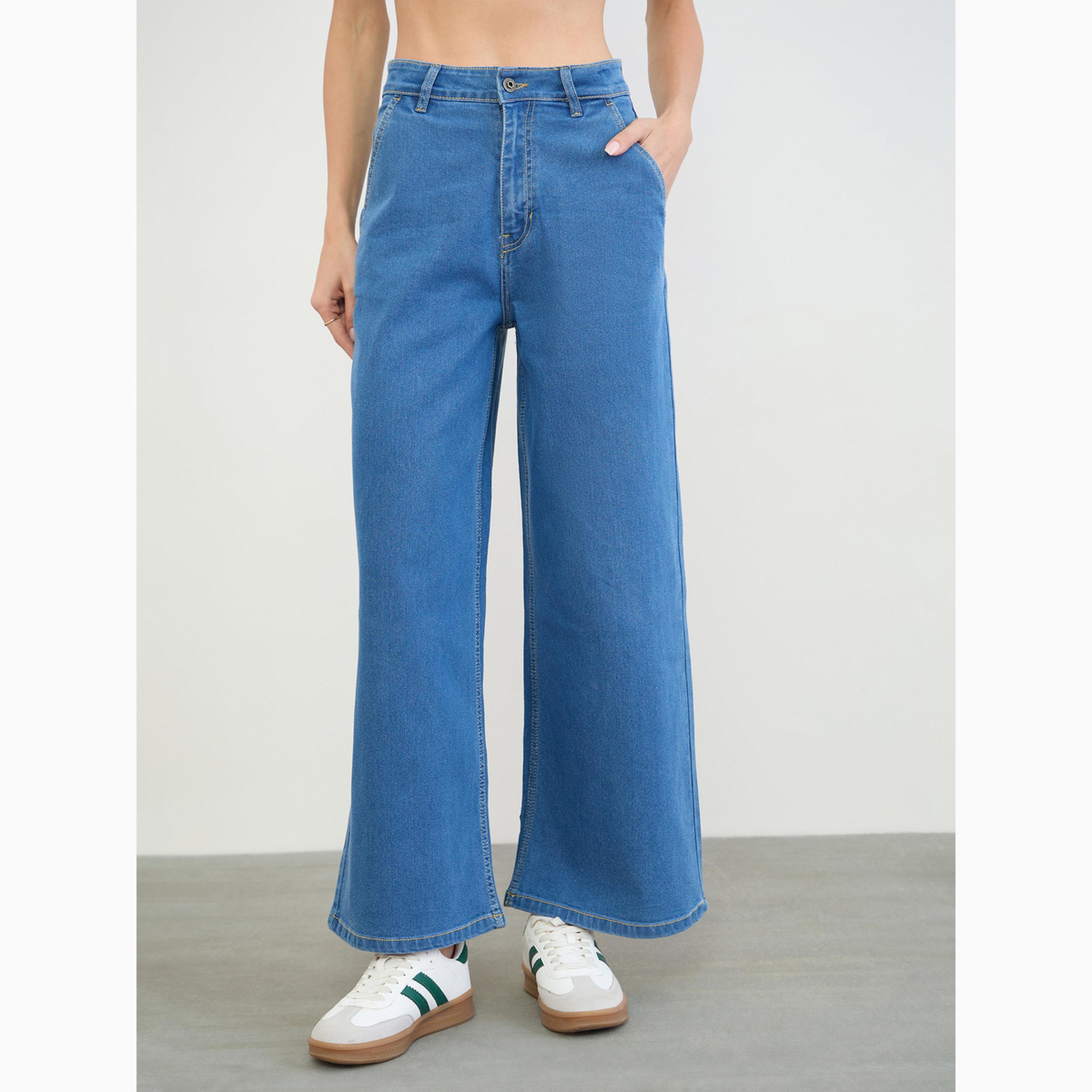 Styli Women Wide Leg Basic Jeans-women-clothing-bottoms-jeans-image-1
