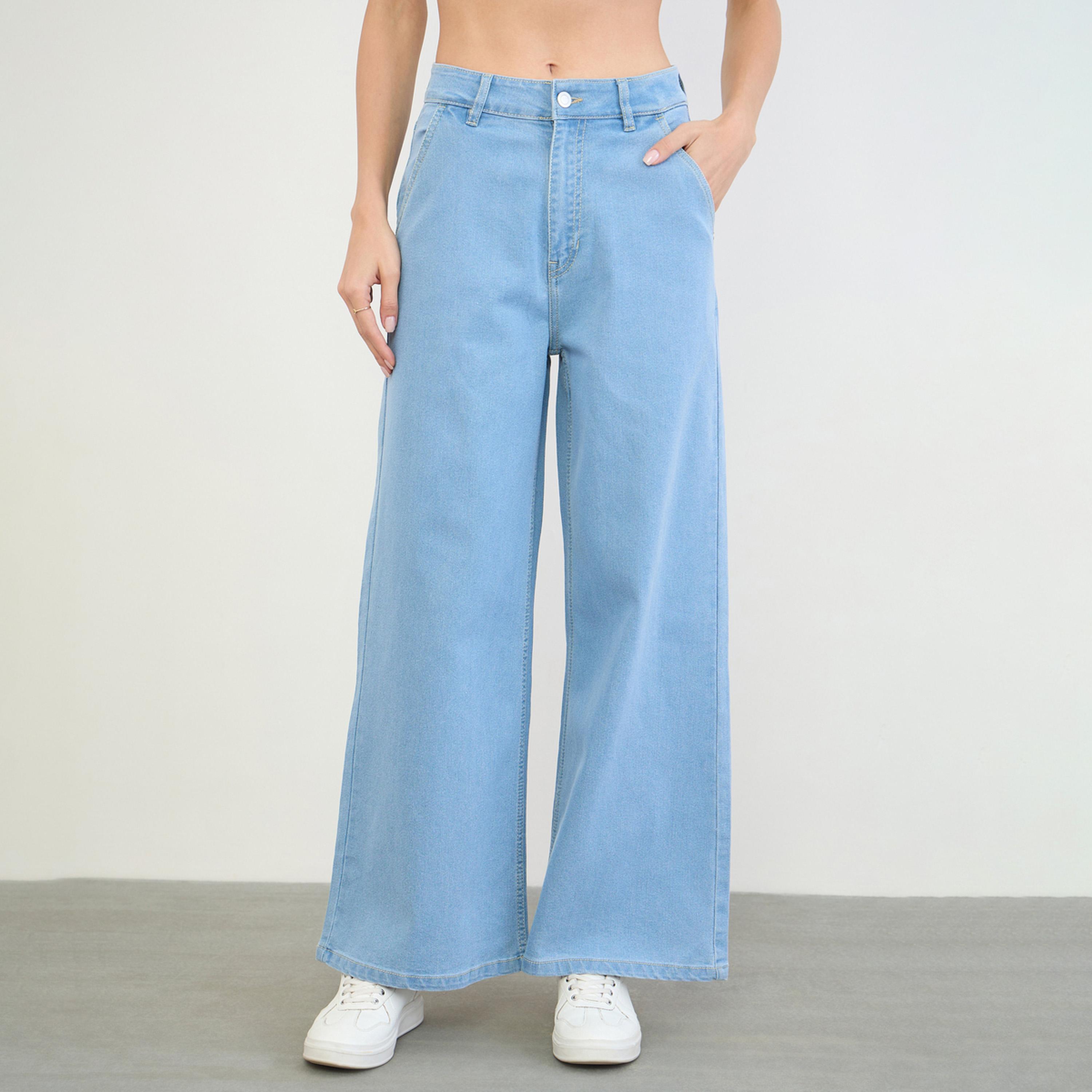 Styli Women Wide Leg Basic Jeans-women-clothing-bottoms-jeans-image-1