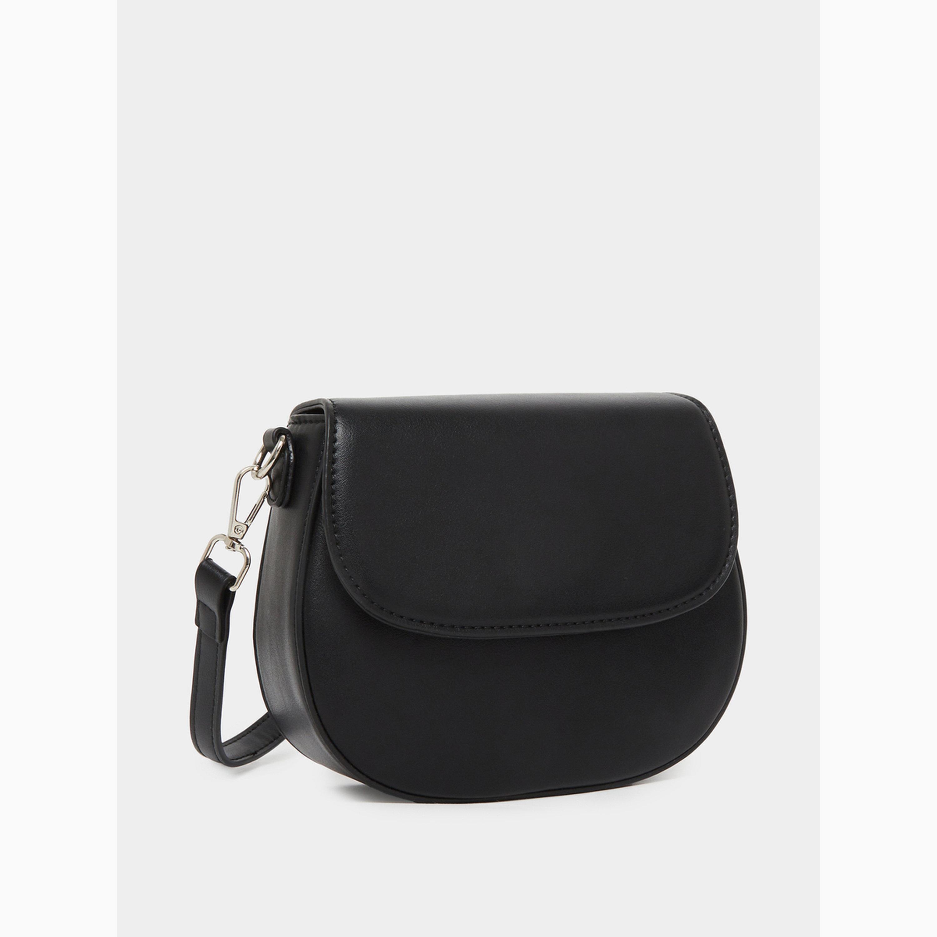 Styli Black Mini Saddle Bag-women-bagsandwallets-handbags-image-1