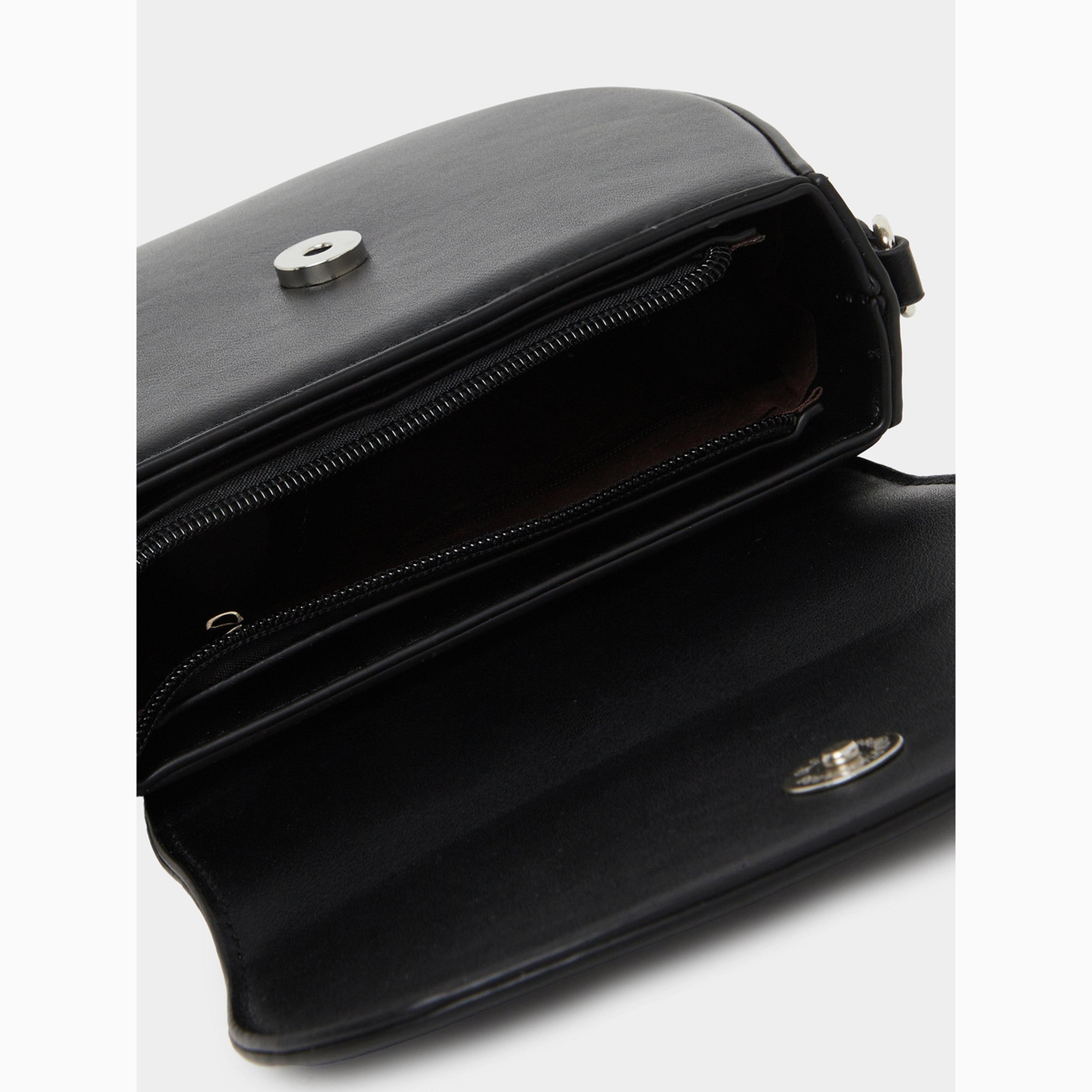 Styli Black Mini Saddle Bag-women-bagsandwallets-handbags-image-4