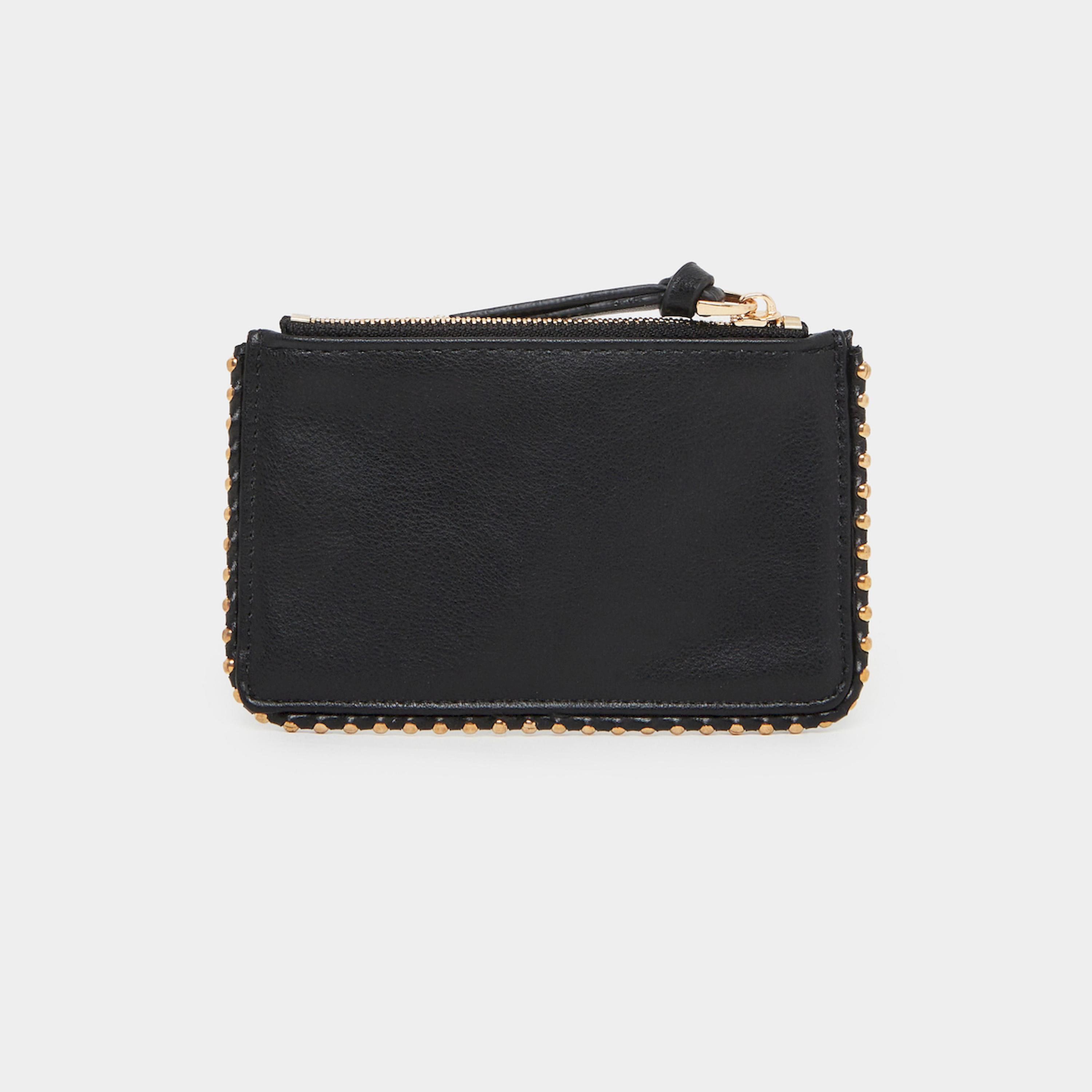 Styli Black Studded Card Holder Wallet-women-bagsandwallets-wallets-image-2