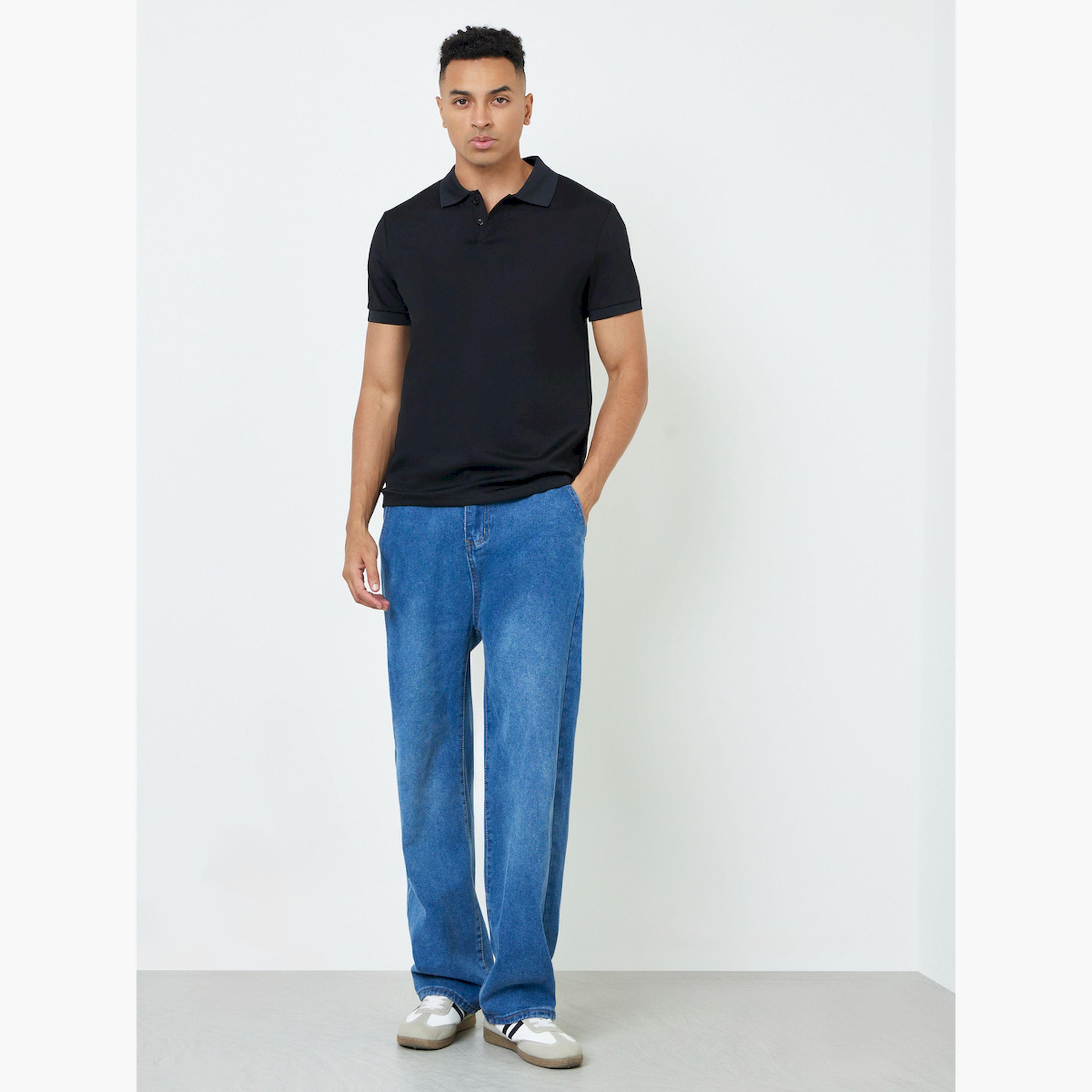 قميص بولو قطن مطاط بقصة عادية للرجال-men-clothing-tshirtsandpolos-polos-image-2