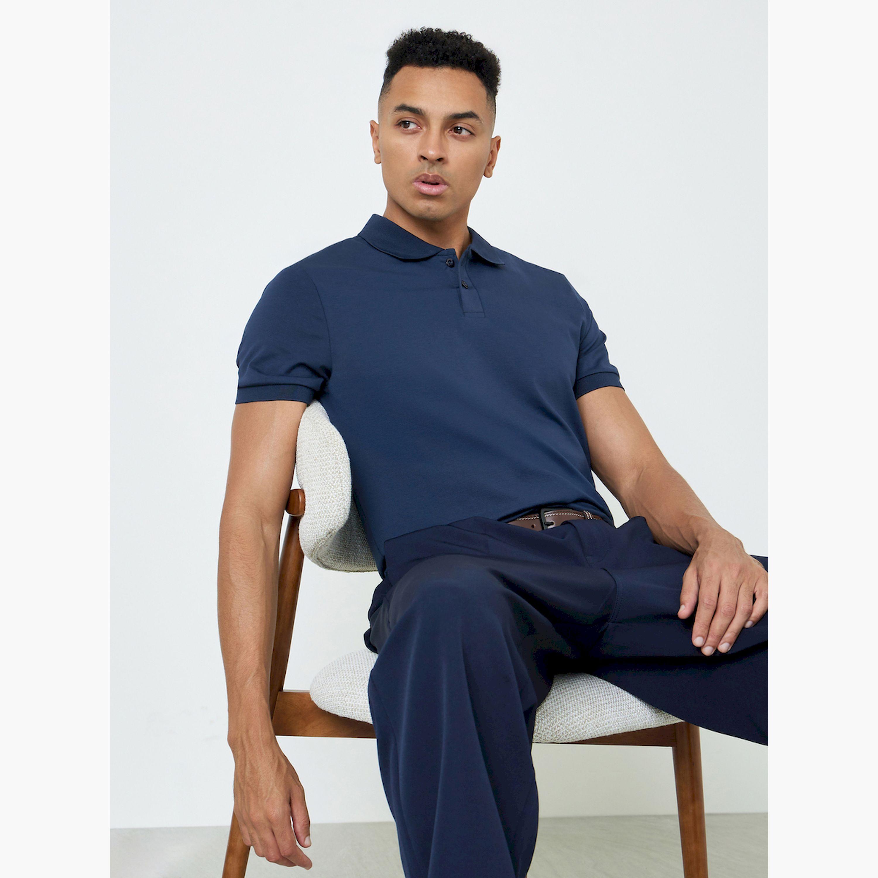 Styli Men Cotton Stretch Regular Fit Polo-men-clothing-tshirtsandpolos-polos-image-3