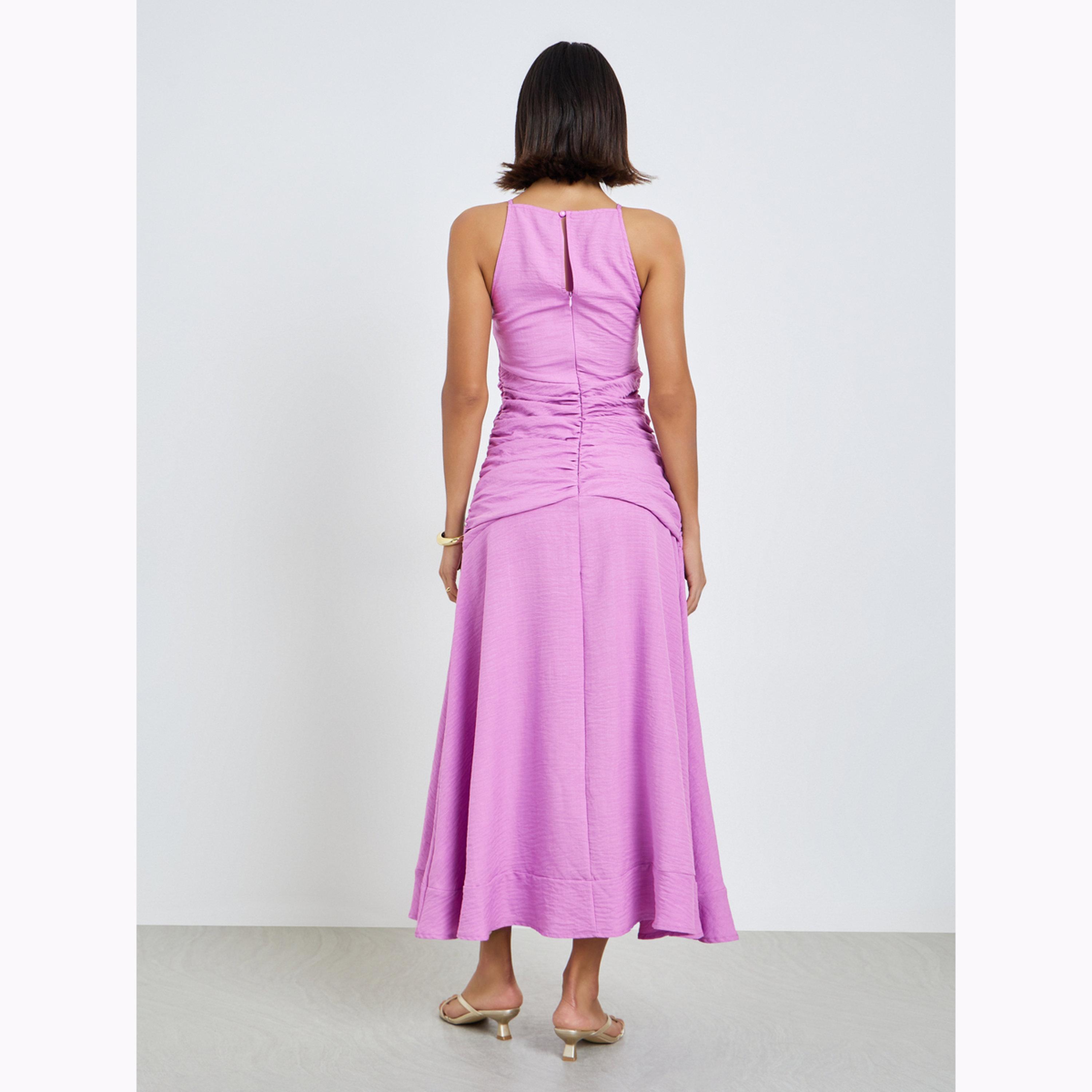 فستان طويل سادة بلا أكمام-women-clothing-dresses-image-4