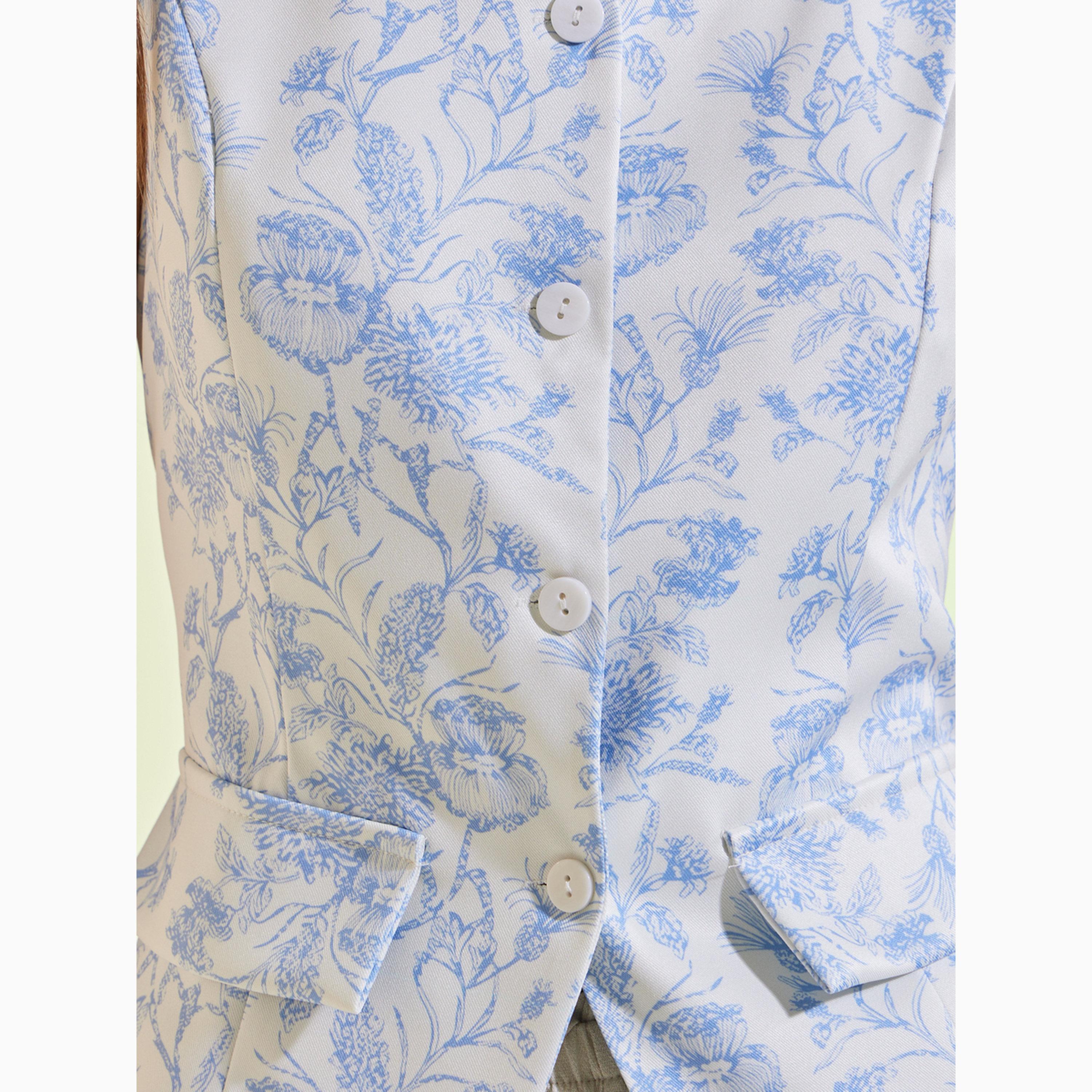 صدرية بياقة مربعة ونقشة زهور أزرق-women-clothing-shirtsandblouses-blouses-image-5